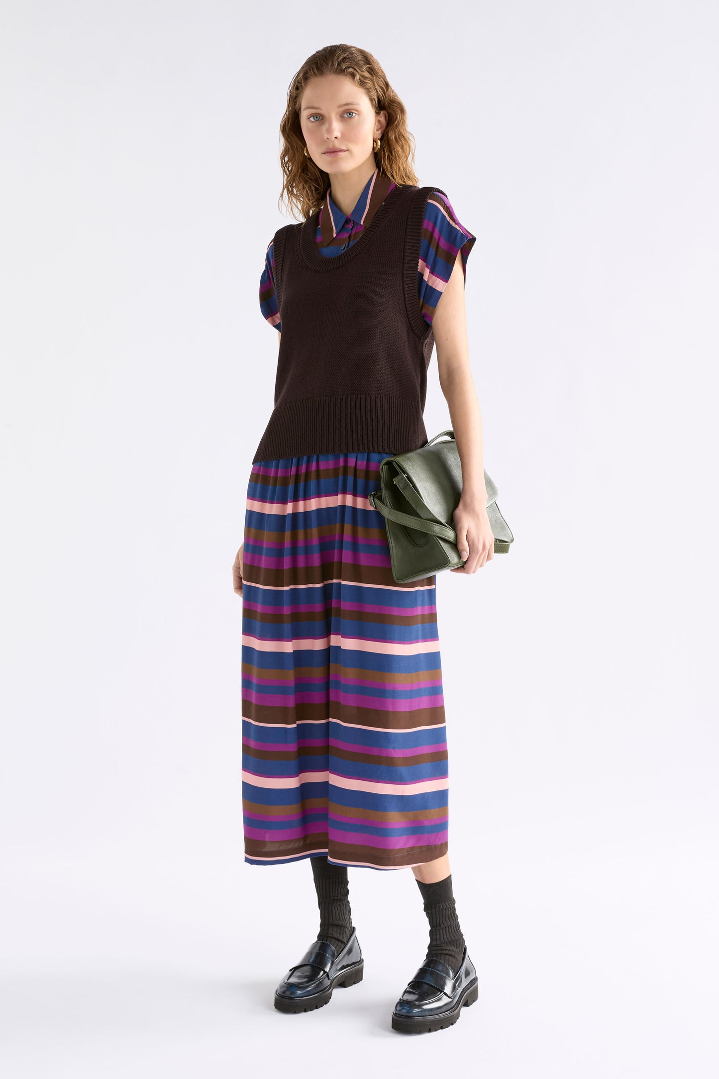 Elk Landau Dress - Riga Stripe