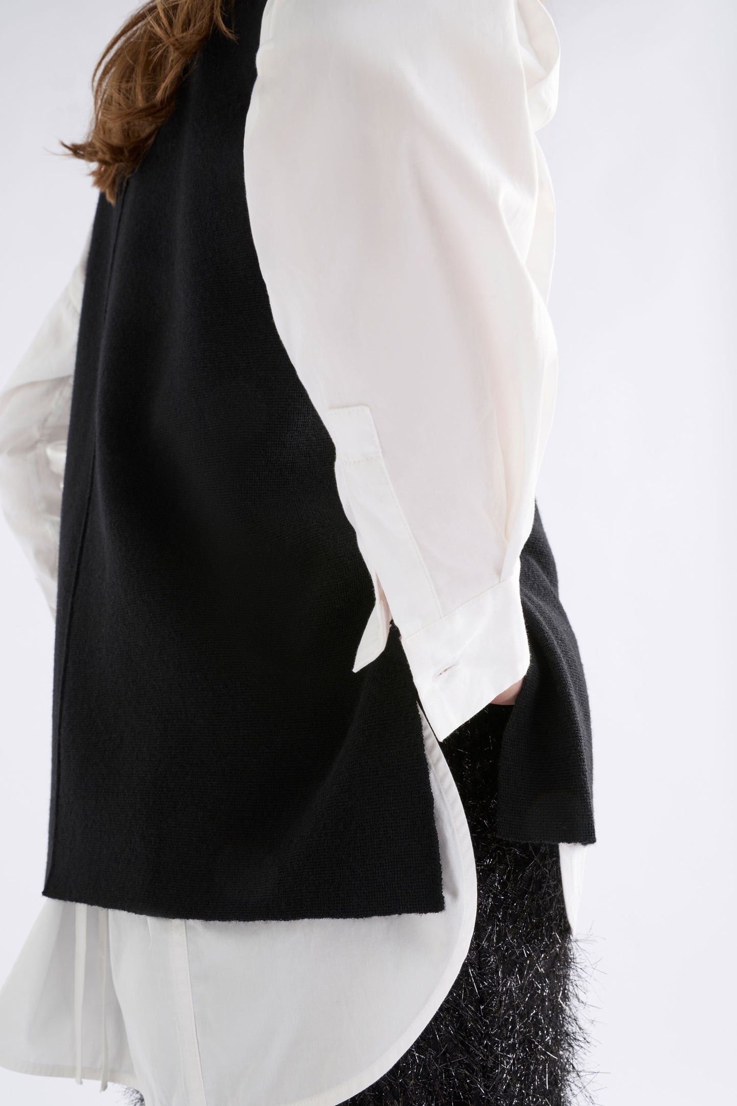 Elk Alin Knit Vest - Black