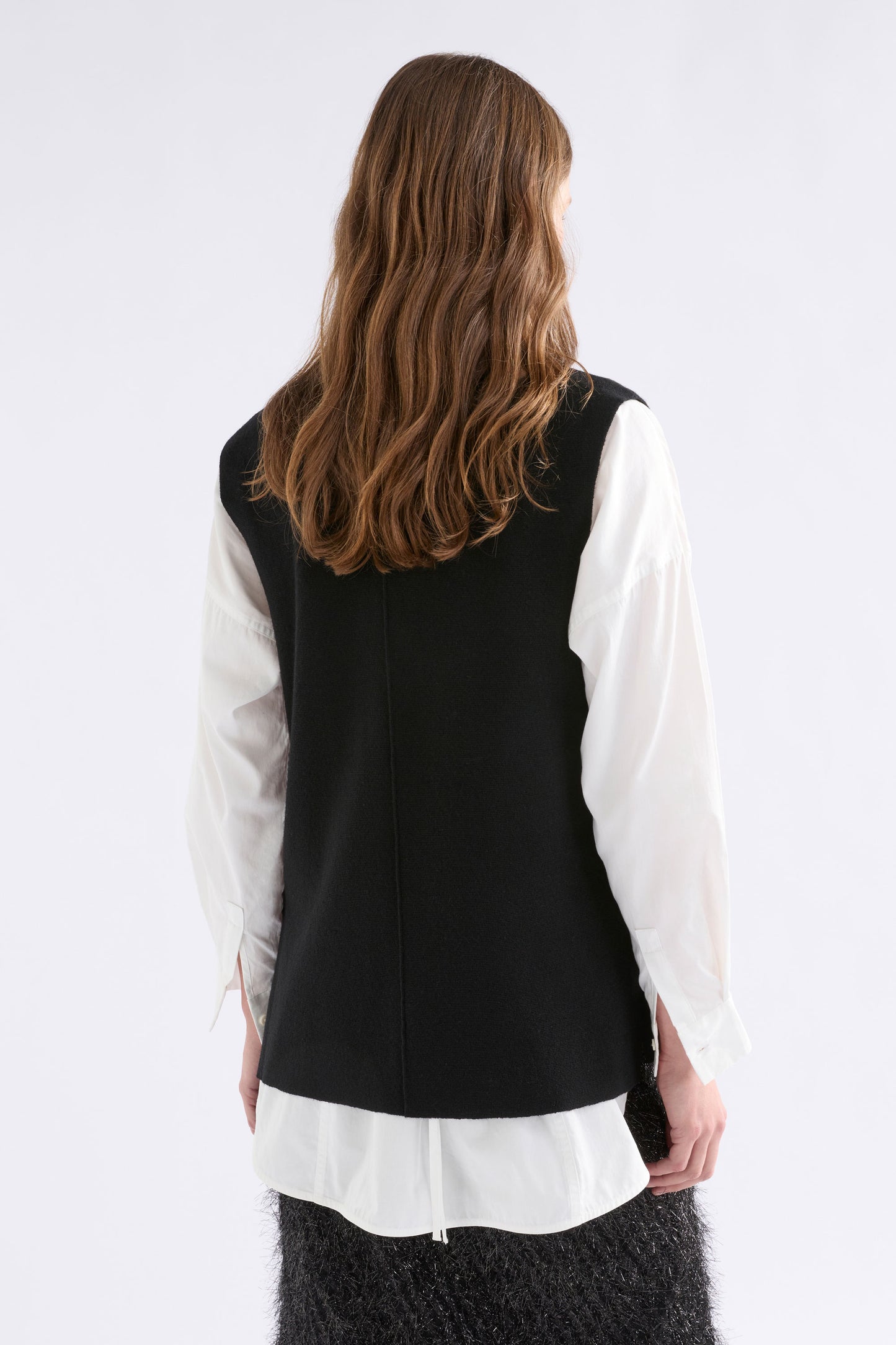 Elk Alin Knit Vest - Black