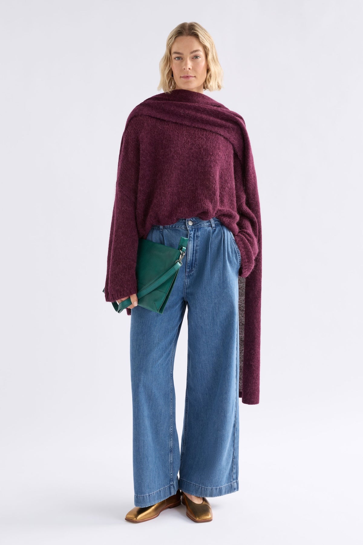 Elk Agna Sweater - Merlot