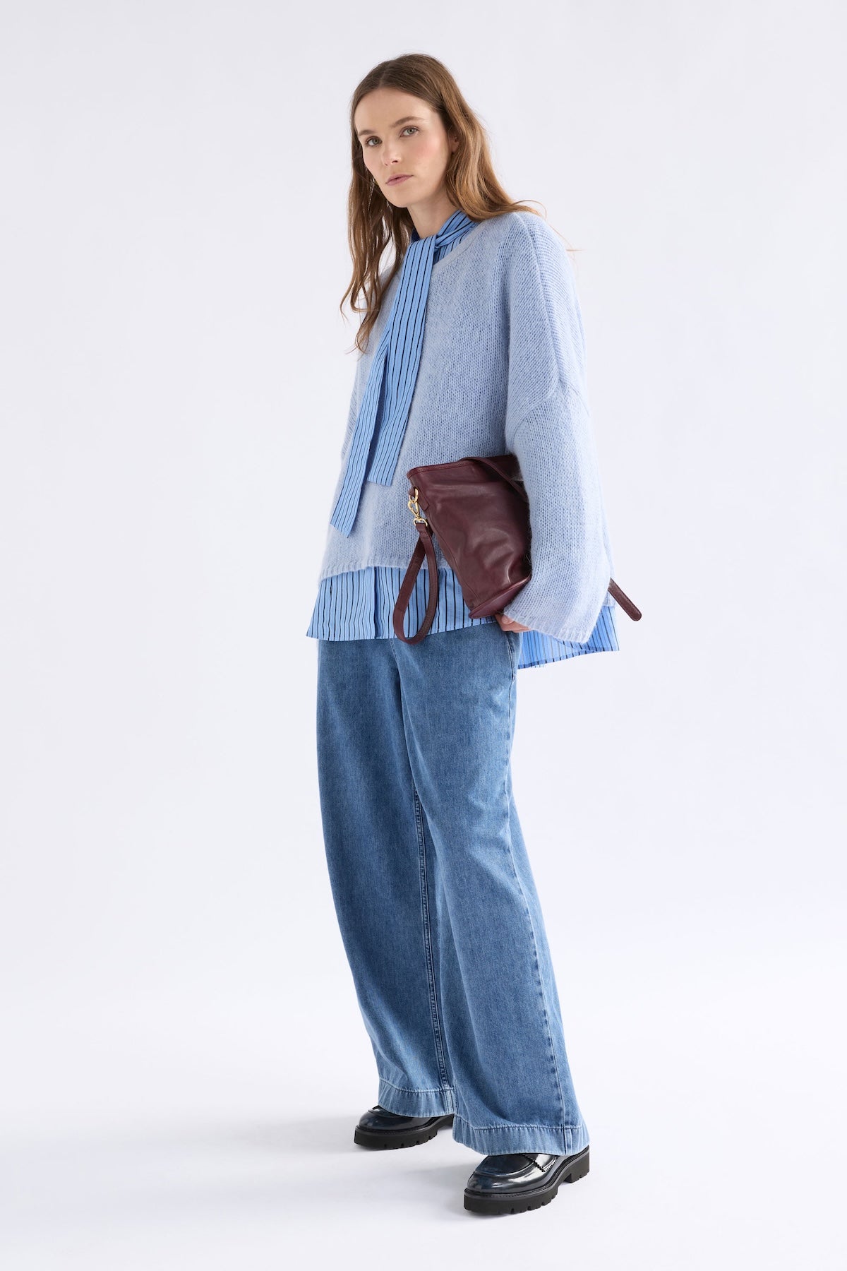 Elk Agna Sweater - Pearl Blue