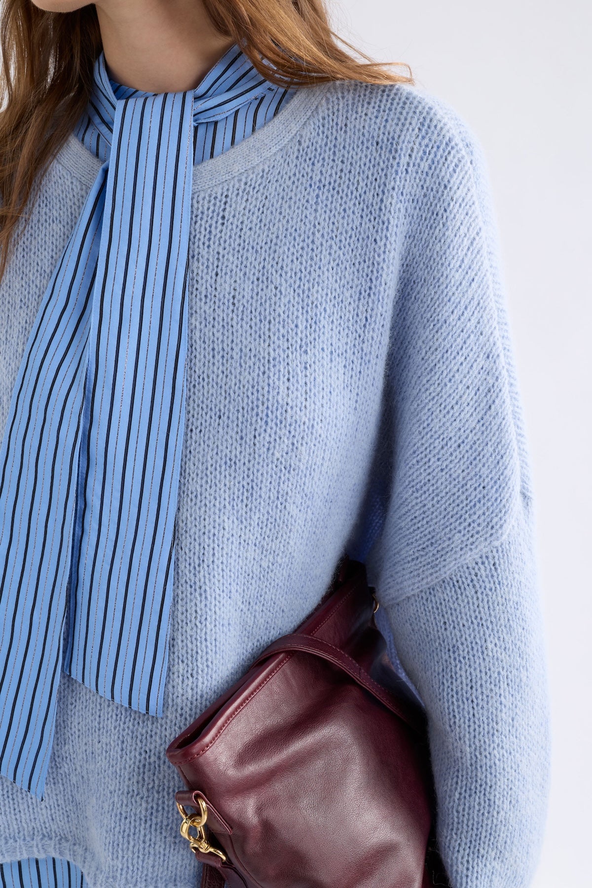 Elk Agna Sweater - Pearl Blue