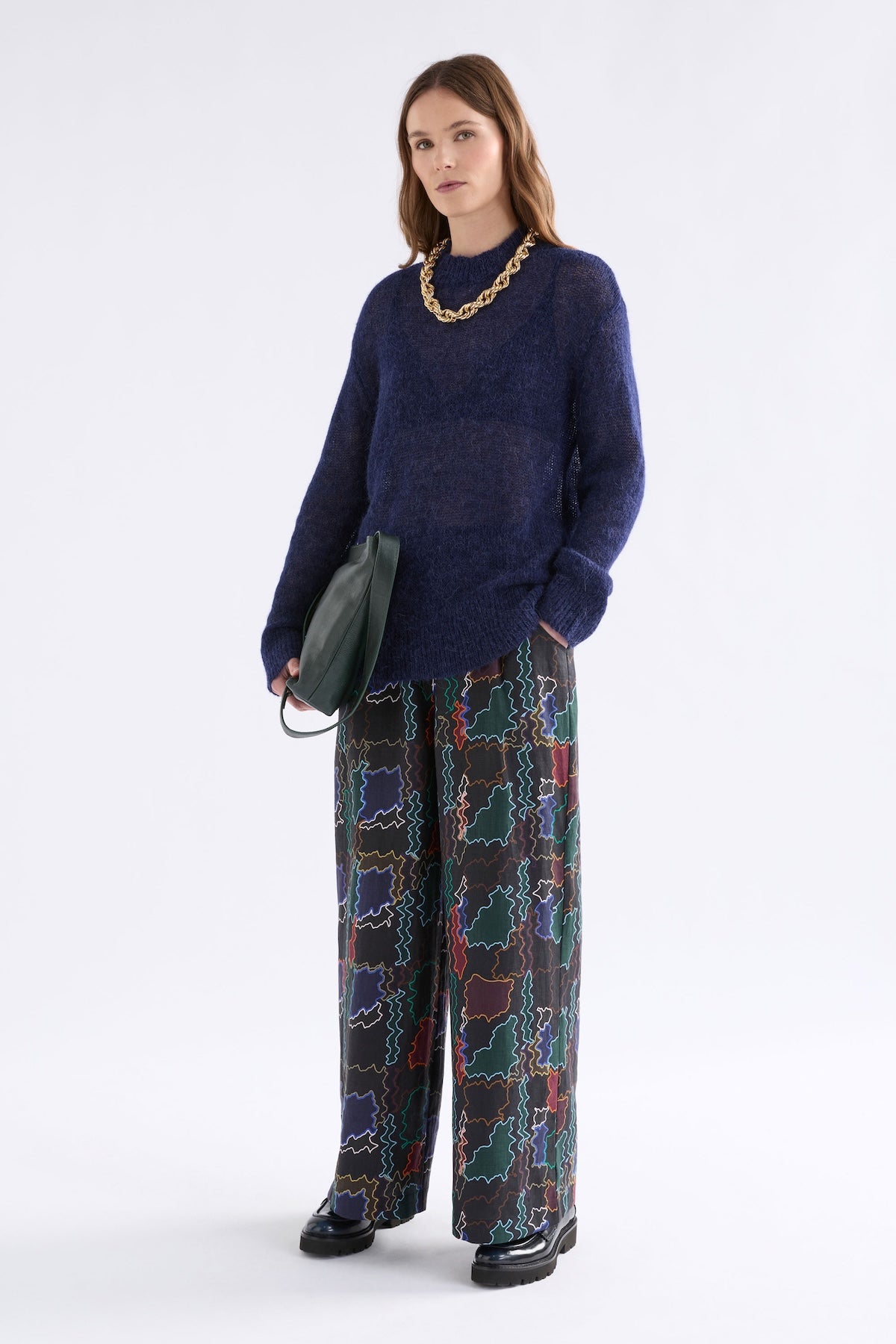 Elk Fjer Sweater - Bright Navy