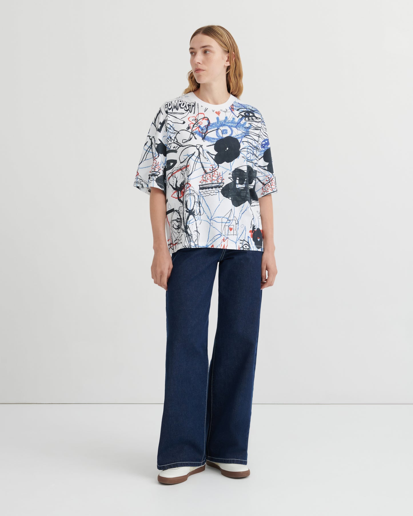 Kowtow Oversized Boxy Tee - Anniversary Print