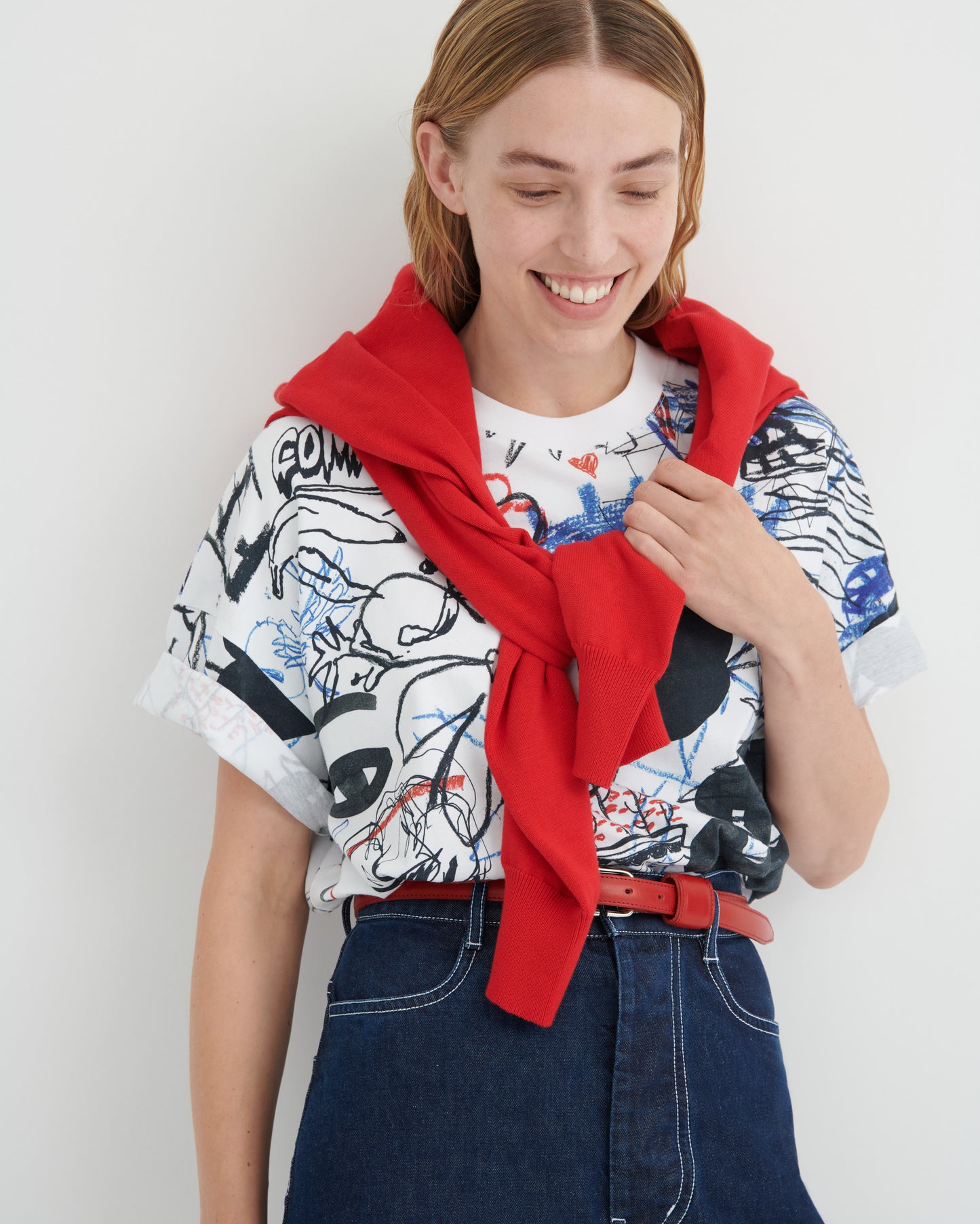 Kowtow Oversized Boxy Tee - Anniversary Print