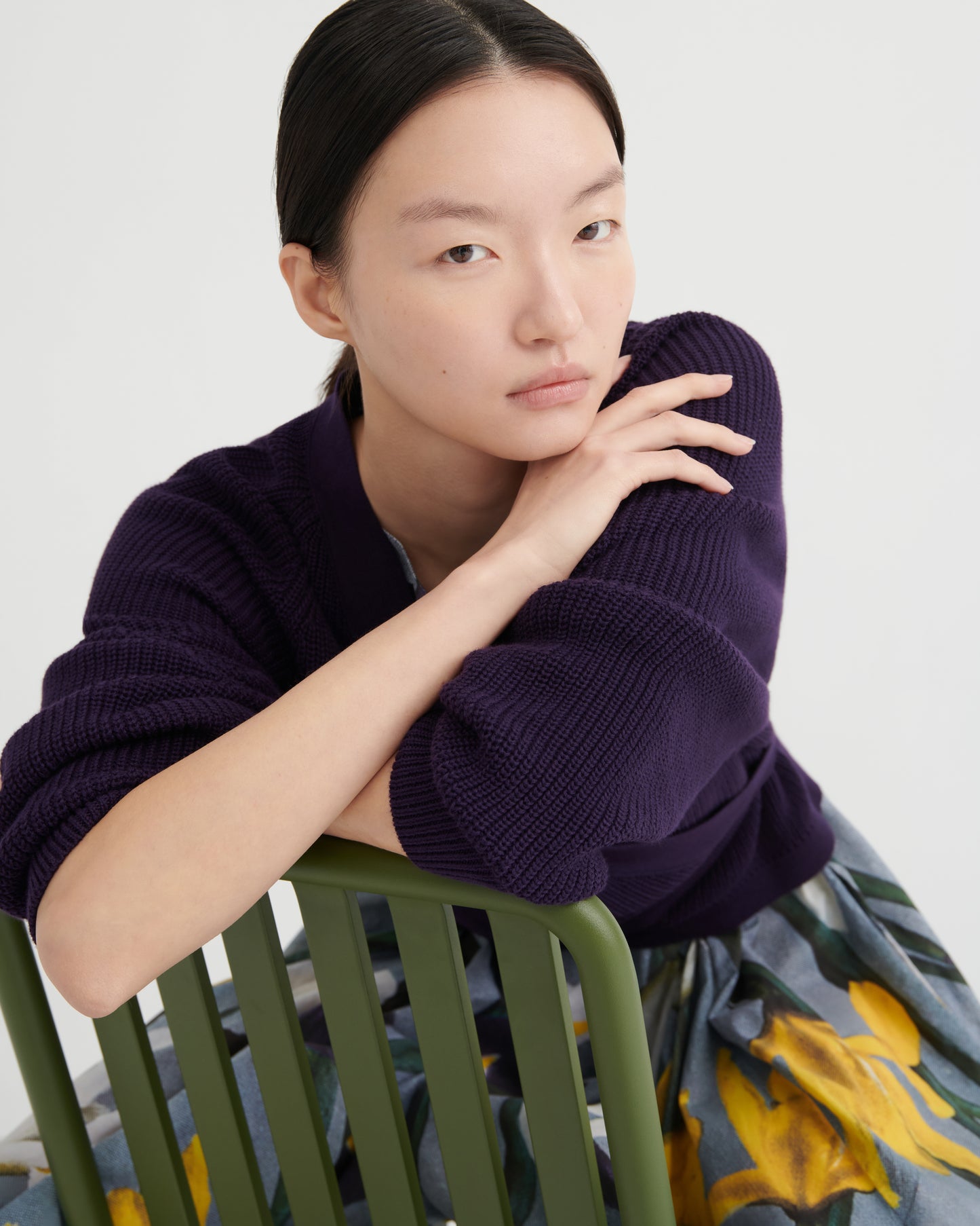 Kowtow Composure Cardigan - Dahlia