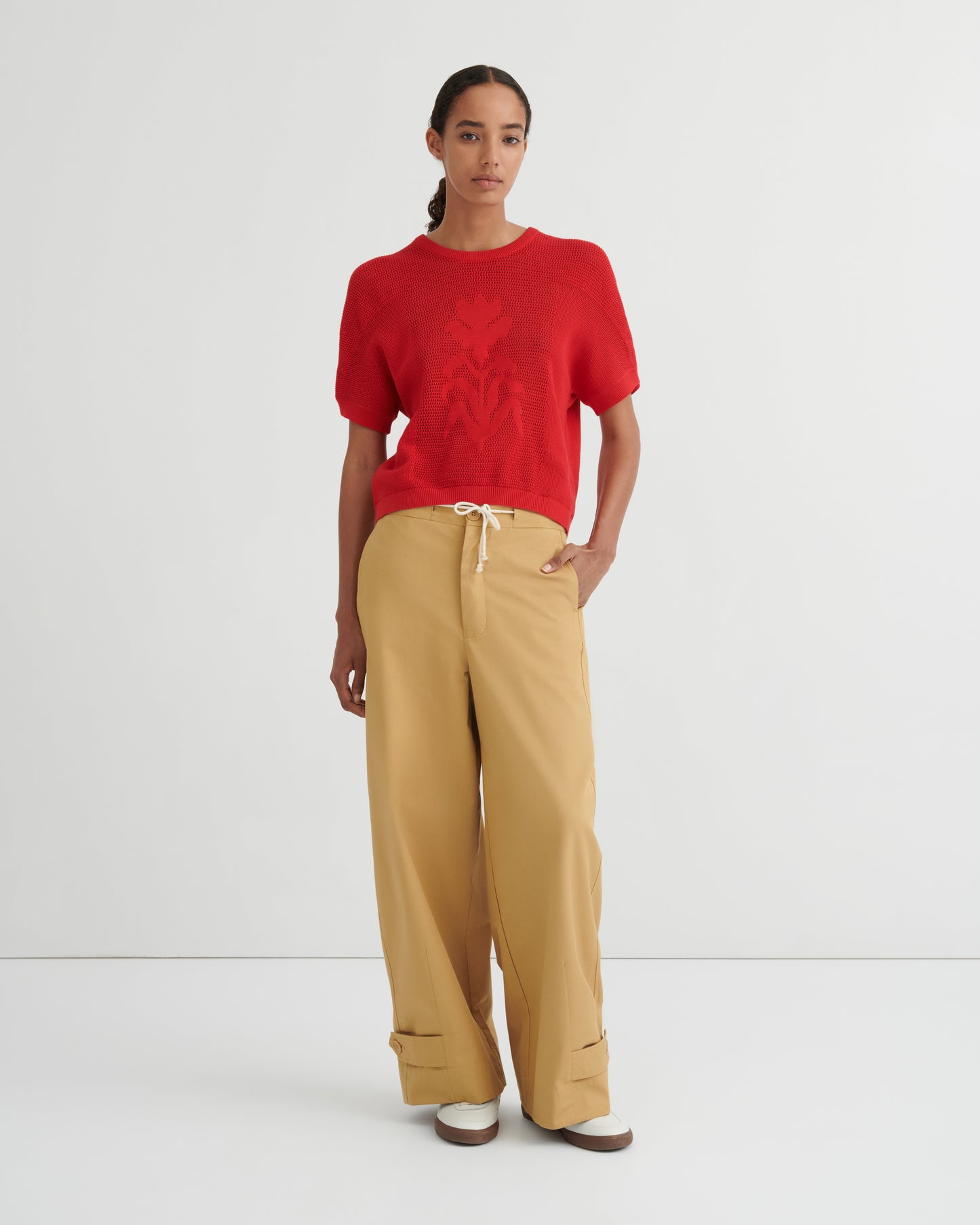 Kowtow Ariel Top - Poppy Red