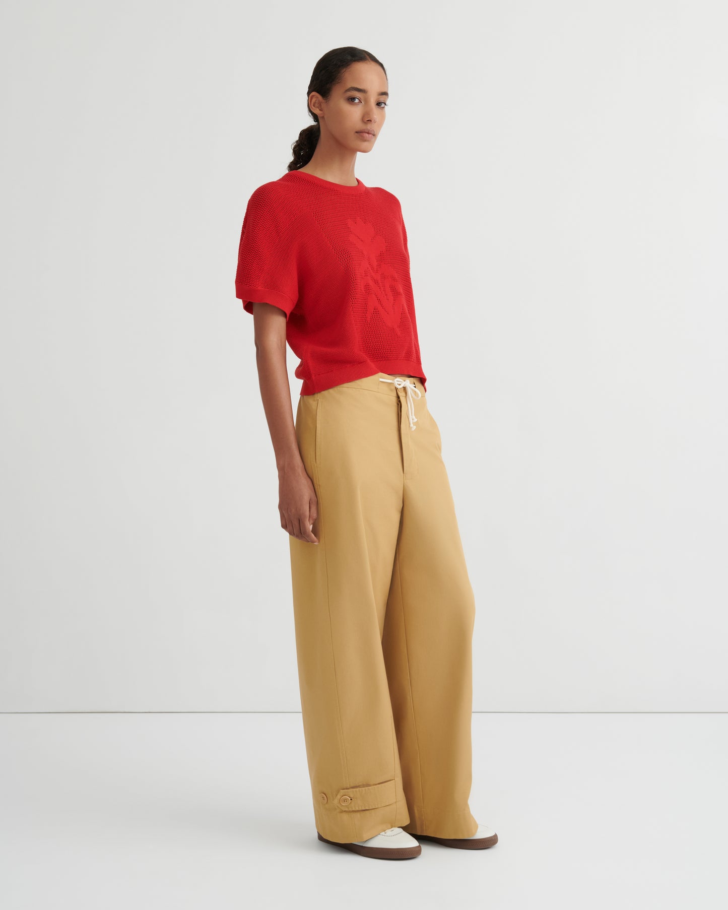 Kowtow Ariel Top - Poppy Red
