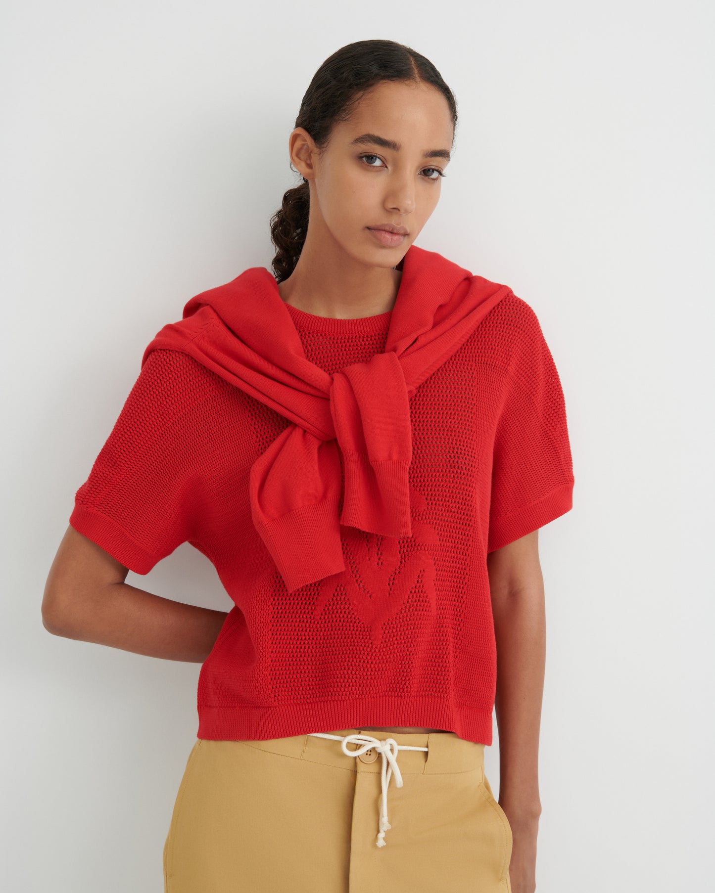 Kowtow Ariel Top - Poppy Red