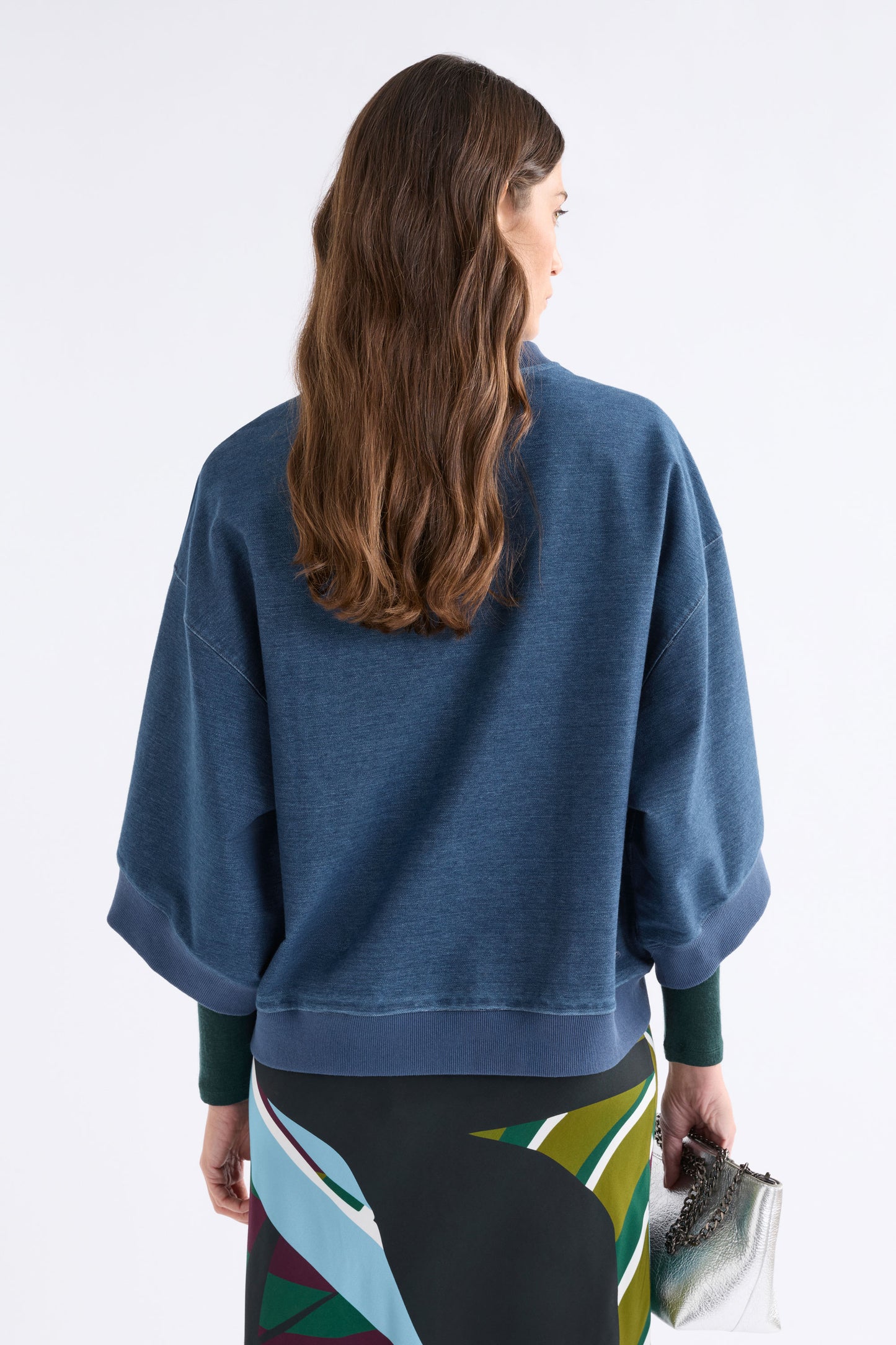 Elk Enfeld Tee - Mid Blue Wash