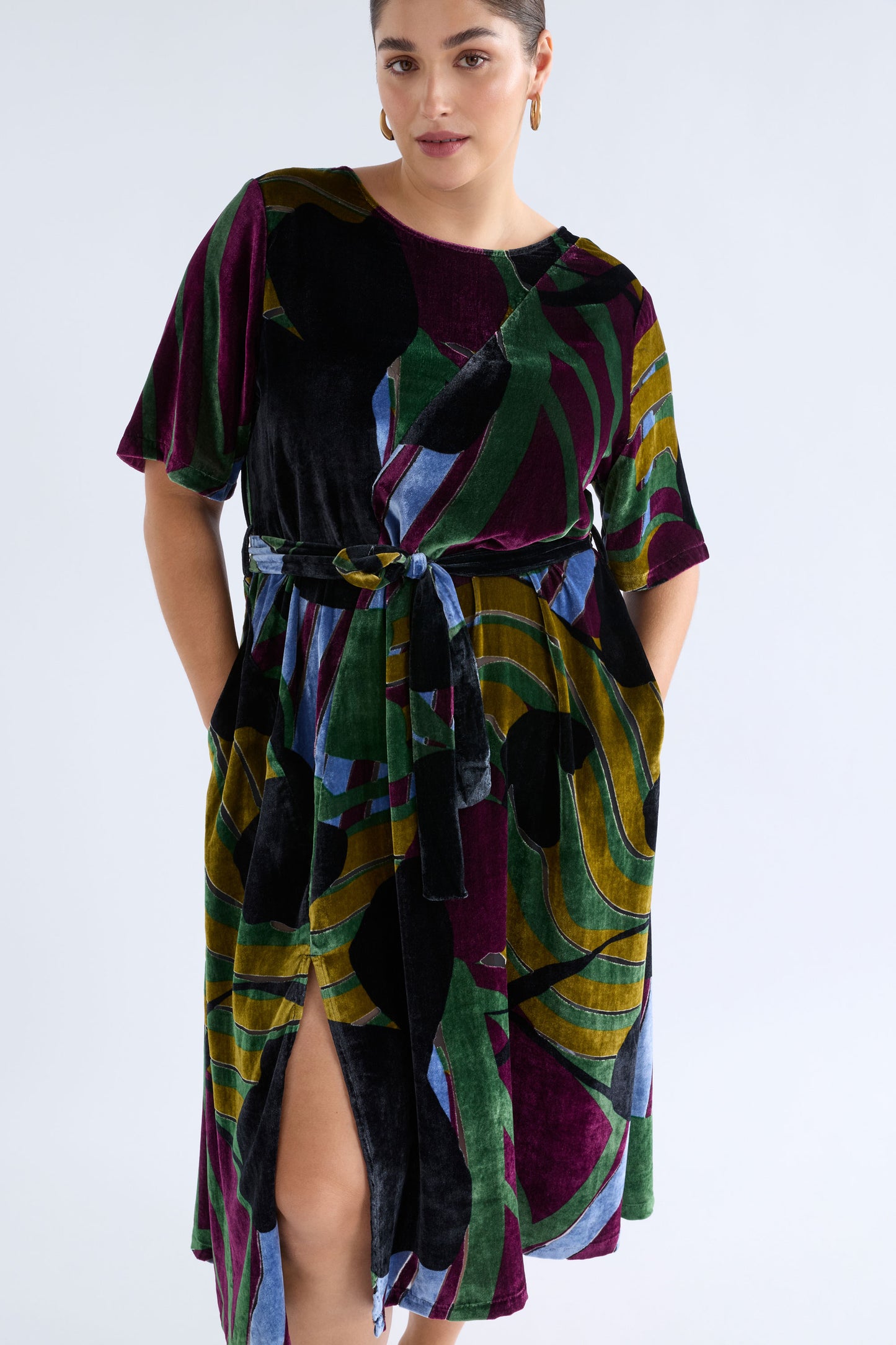 Elk Reihen Dress - Stribe Burnout