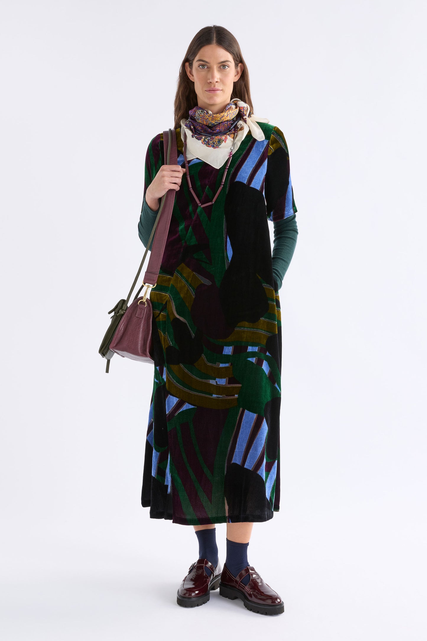 Elk Reihen Dress - Stribe Burnout