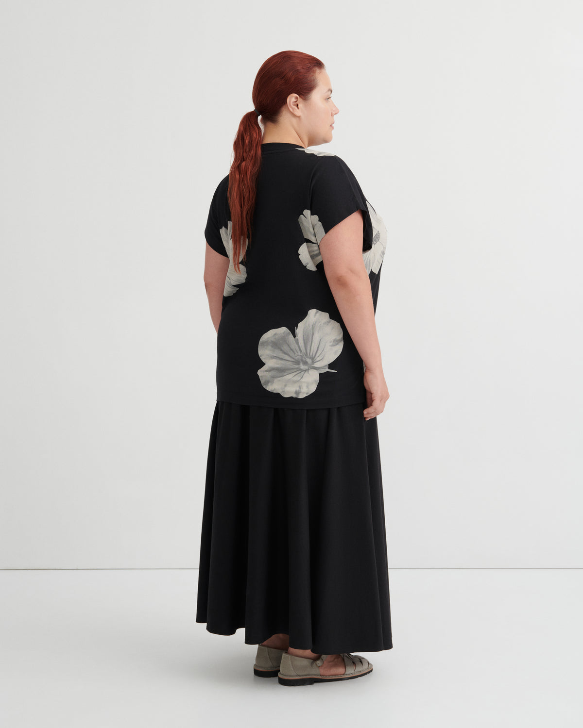 Kowtow Geometry Tee - Monochrome Floral