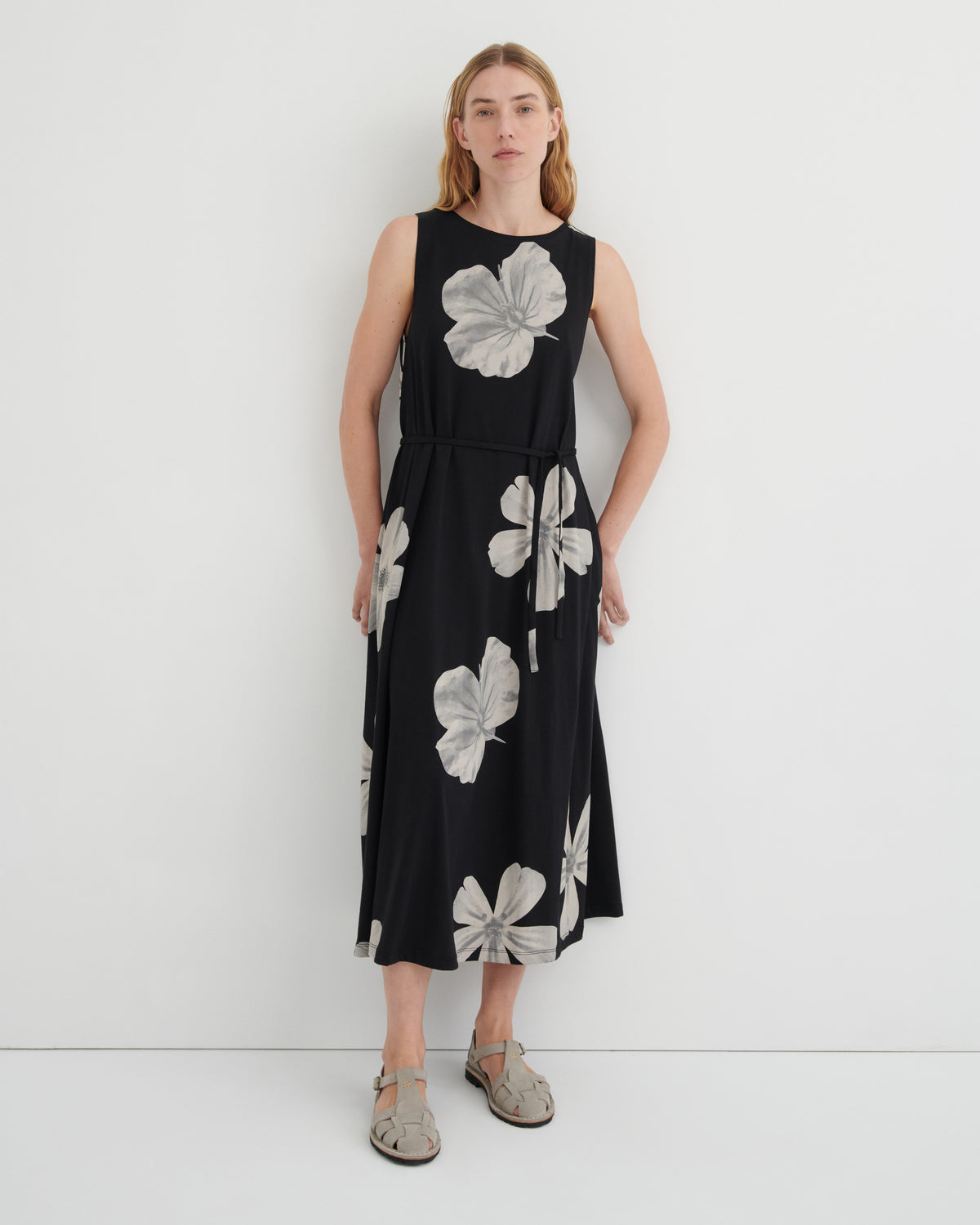 Kowtow Tank Swing Dress - Monochrome Floral