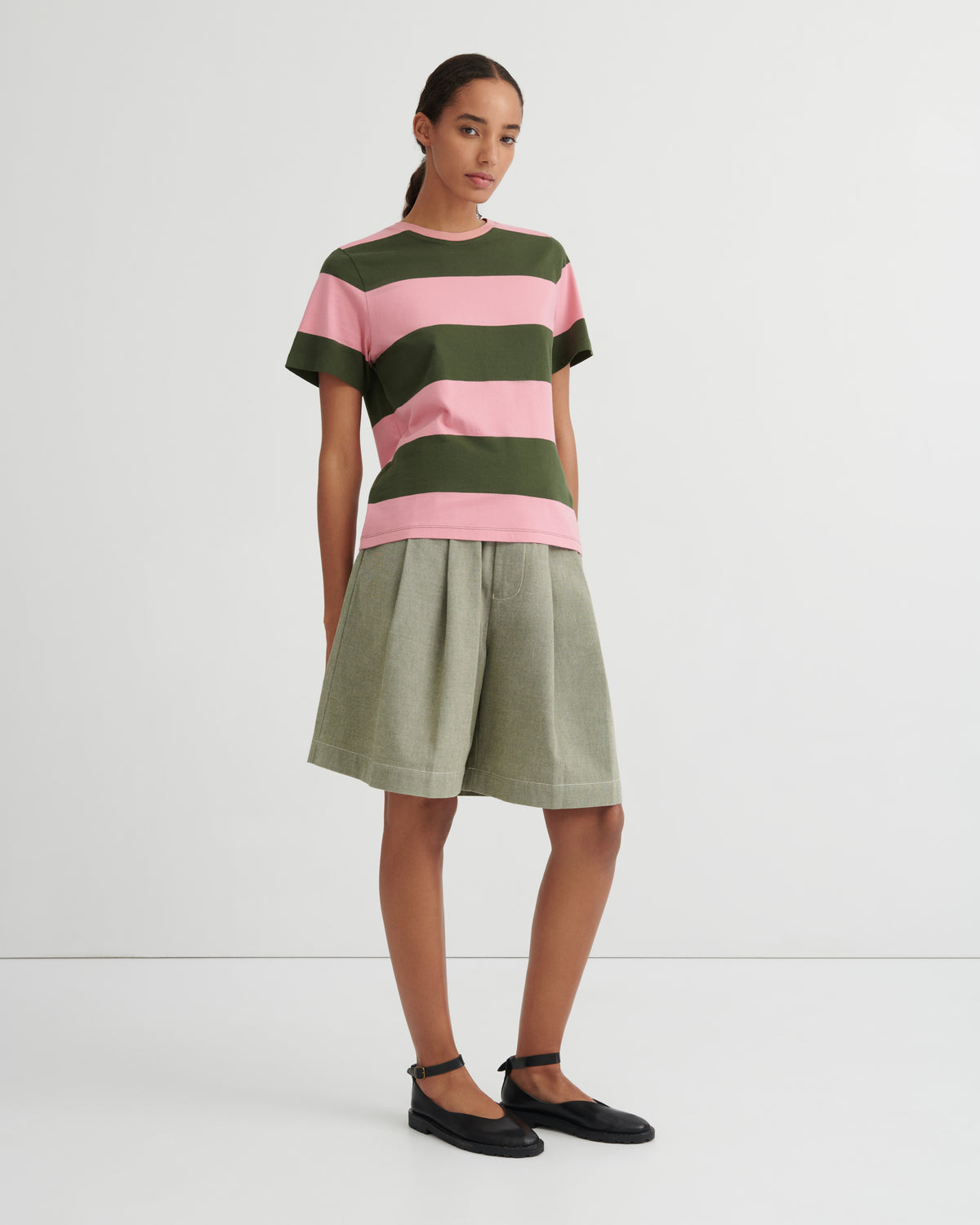 Kowtow Classic Tee - Begonia Stripe