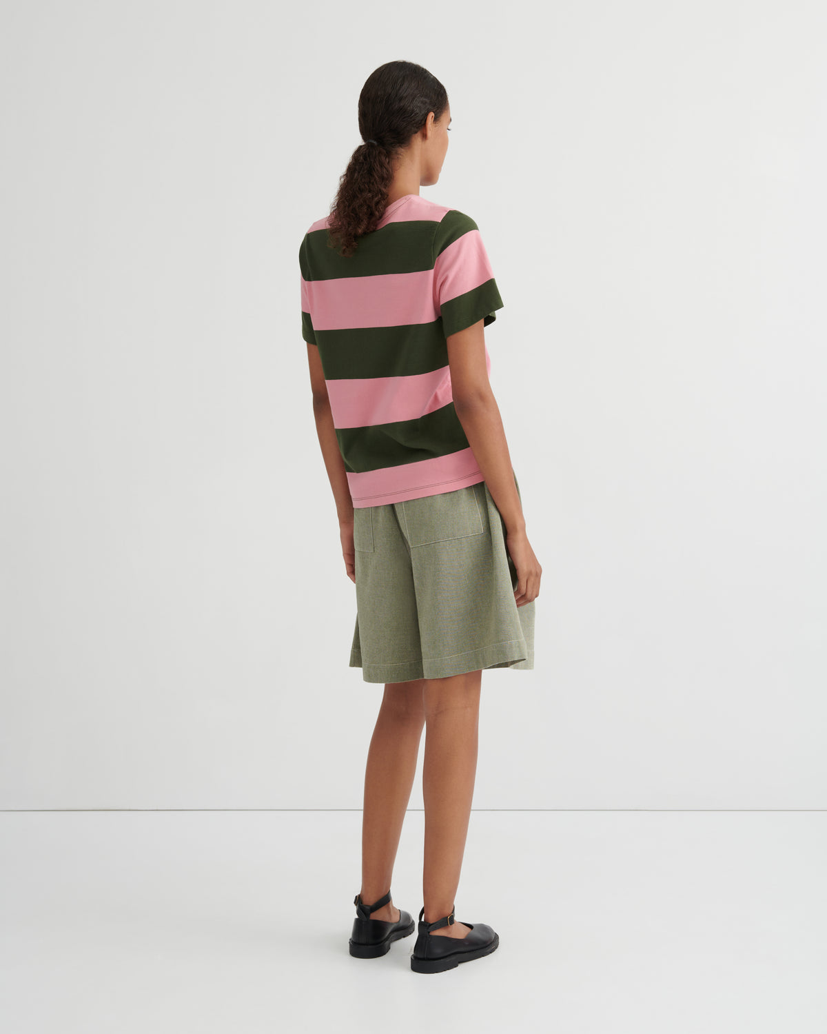 Kowtow Classic Tee - Begonia Stripe