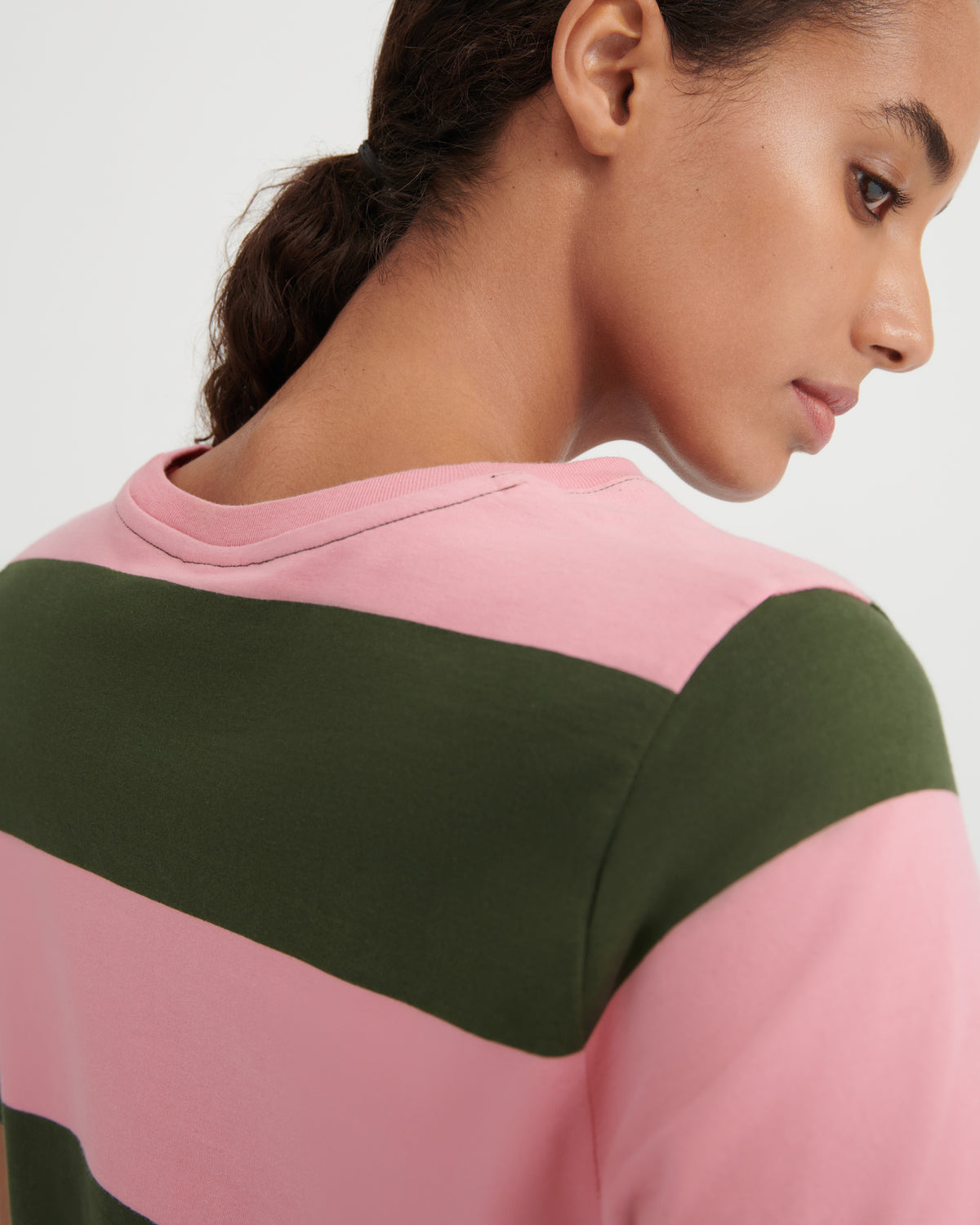Kowtow Classic Tee - Begonia Stripe