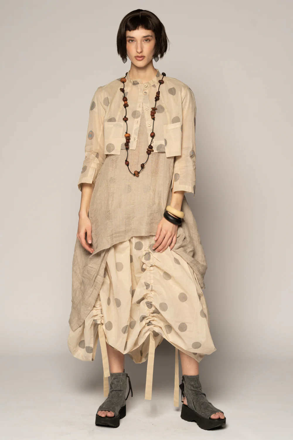 Dogstar Dotto Gather Skirt - Natural