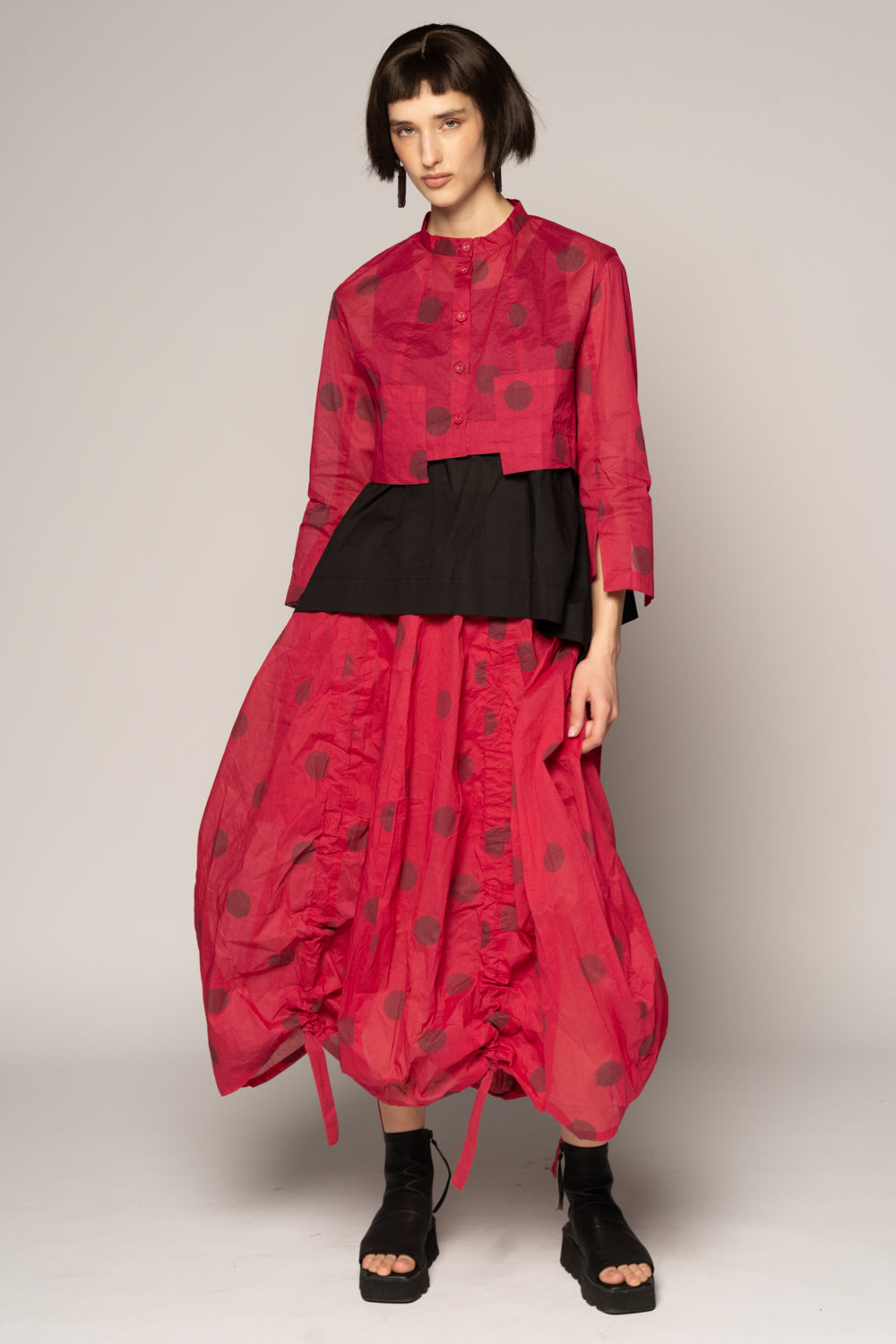 Dogstar Dotto Gather Skirt - Rose