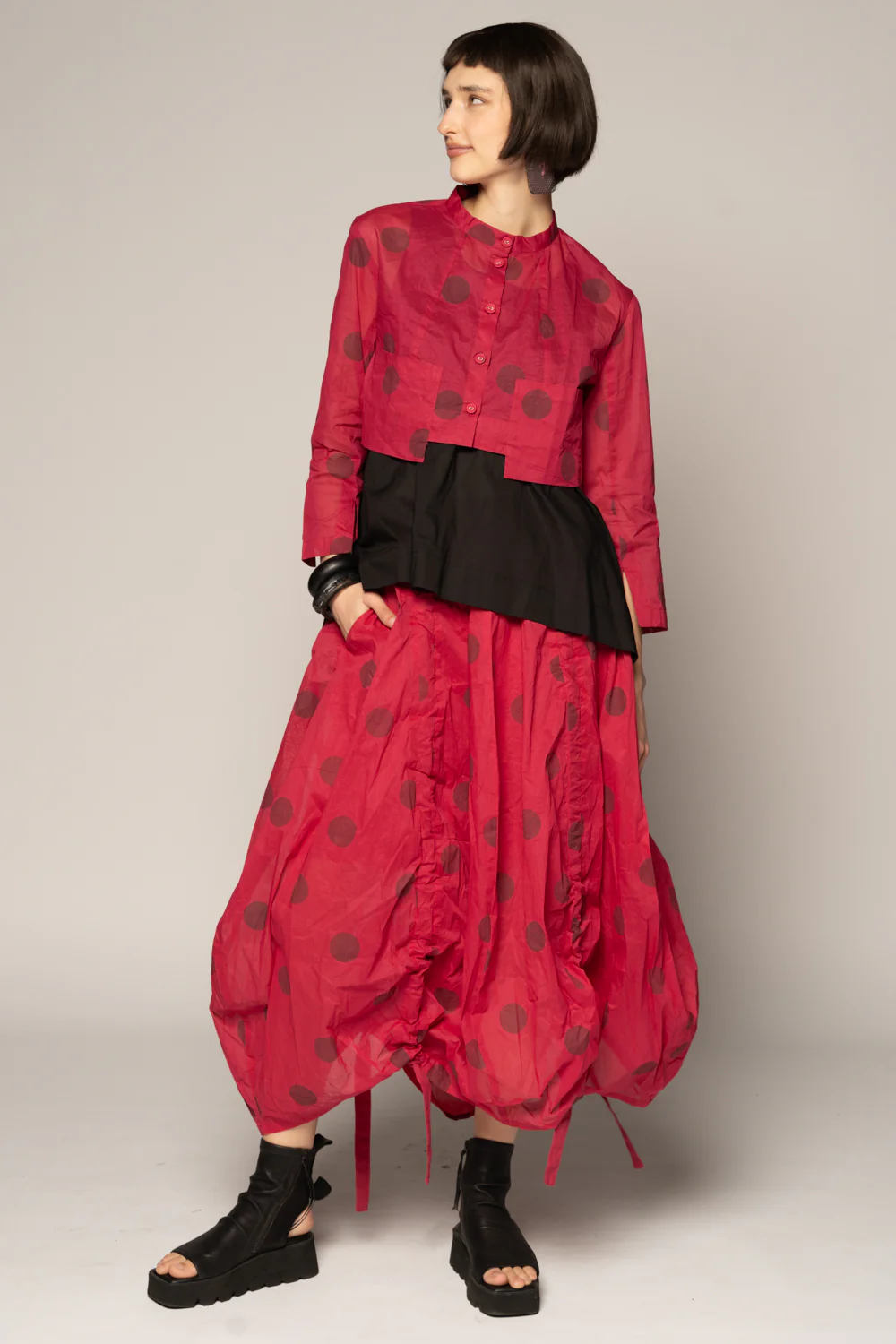 Dogstar Dotto Gather Skirt - Rose