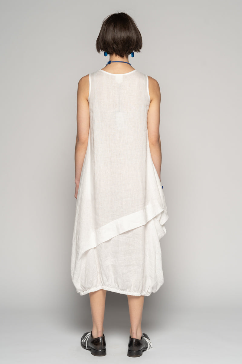 Dogstar Sabi Tuck Dress - White
