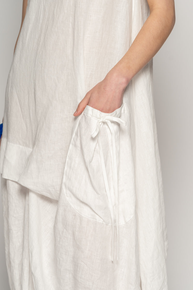 Dogstar Sabi Tuck Dress - White