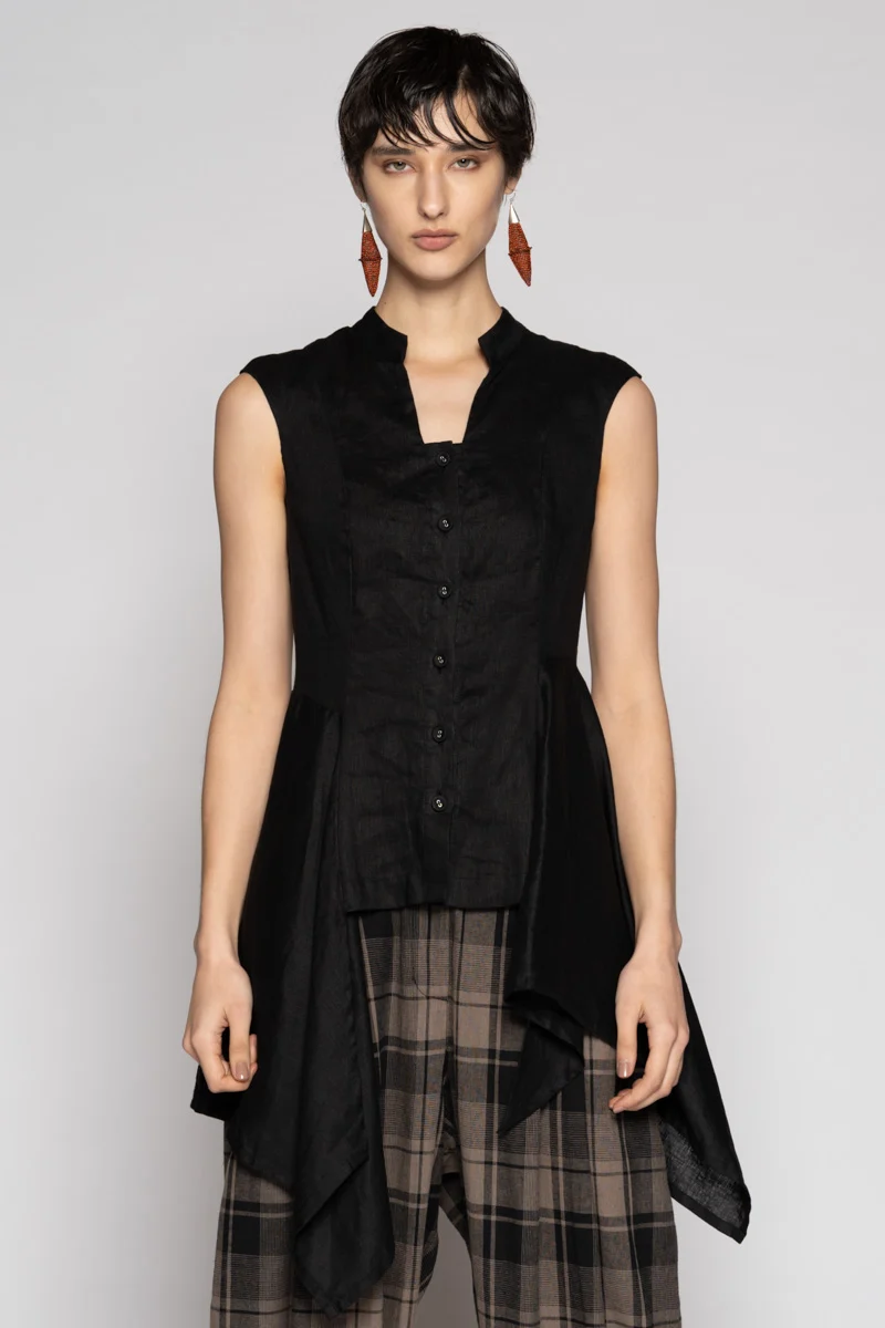 Dogstar Chromate Drape Top - Black