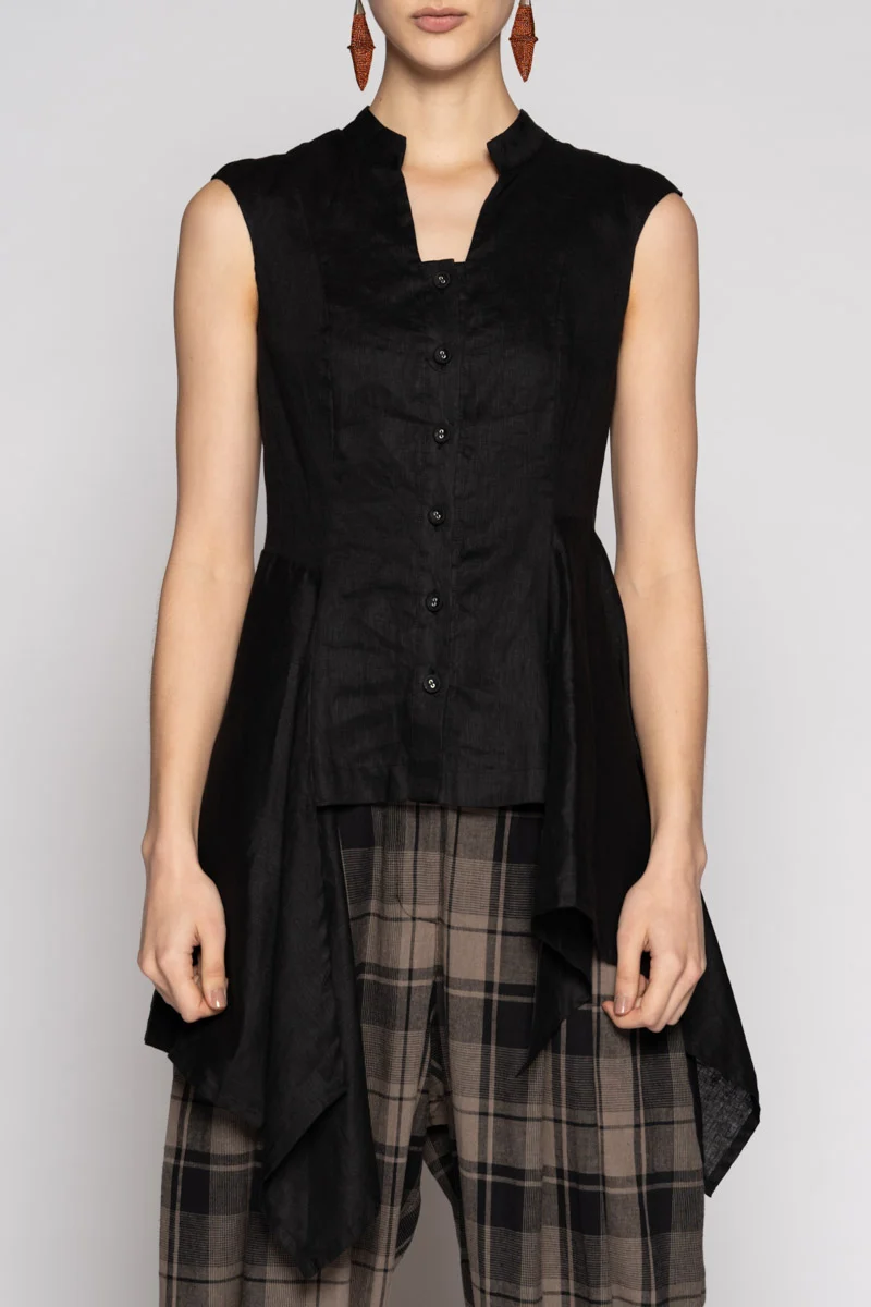Dogstar Chromate Drape Top - Black