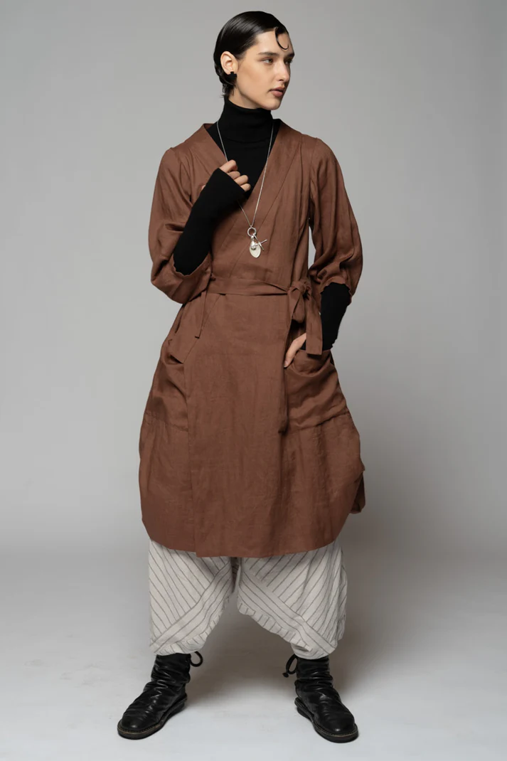 Dogstar Kupa Wrap Dress - Fawn