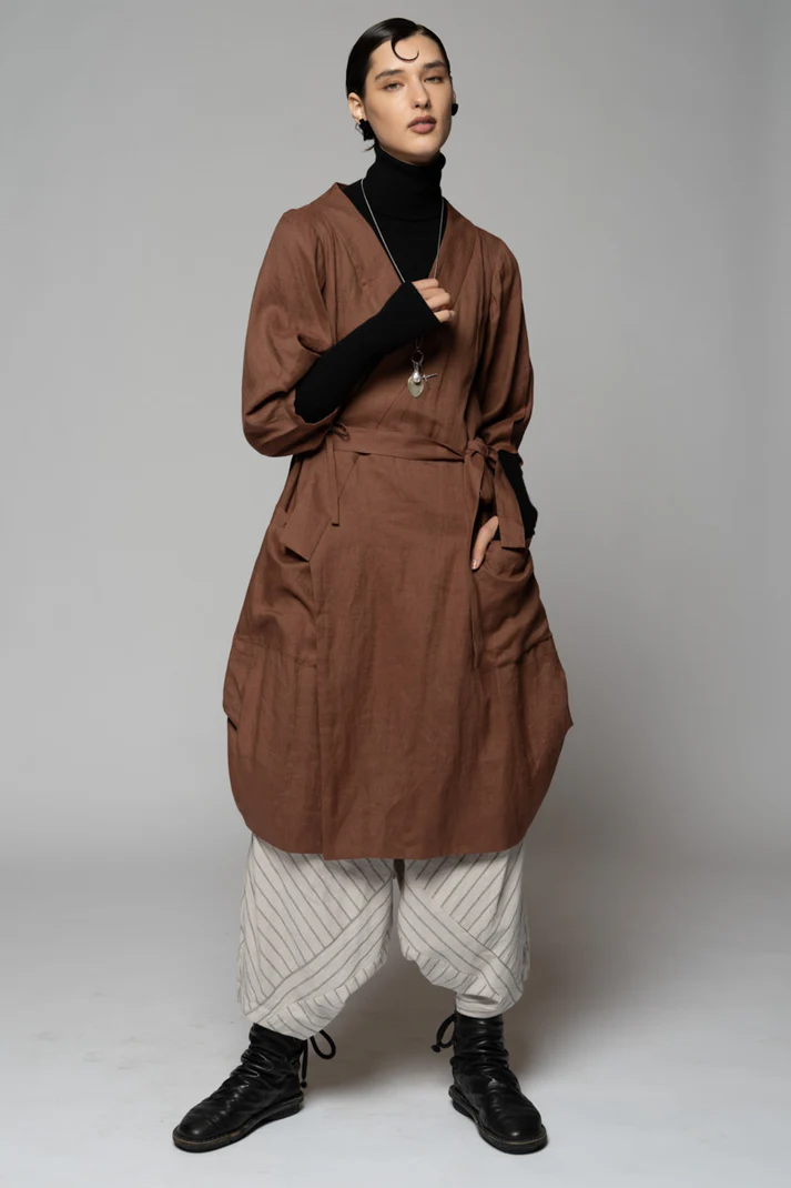 Dogstar Kupa Wrap Dress - Fawn