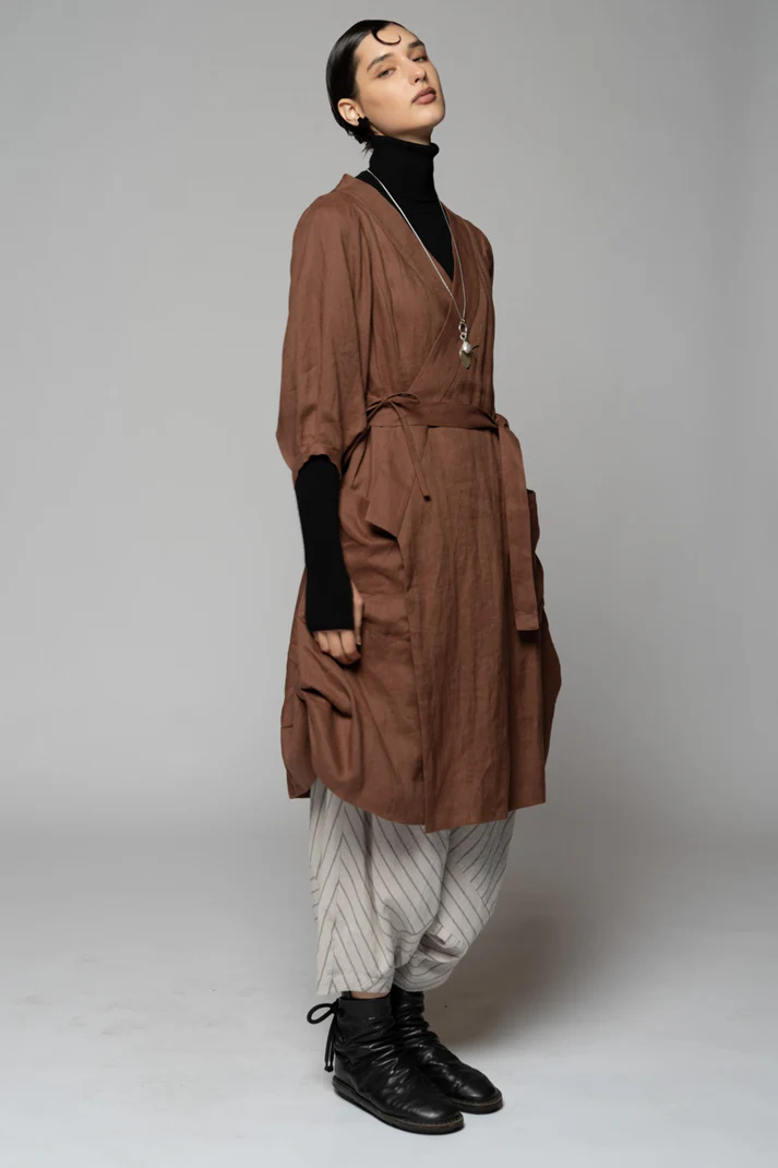 Dogstar Kupa Wrap Dress - Fawn