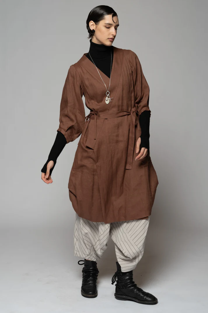 Dogstar Kupa Wrap Dress - Fawn