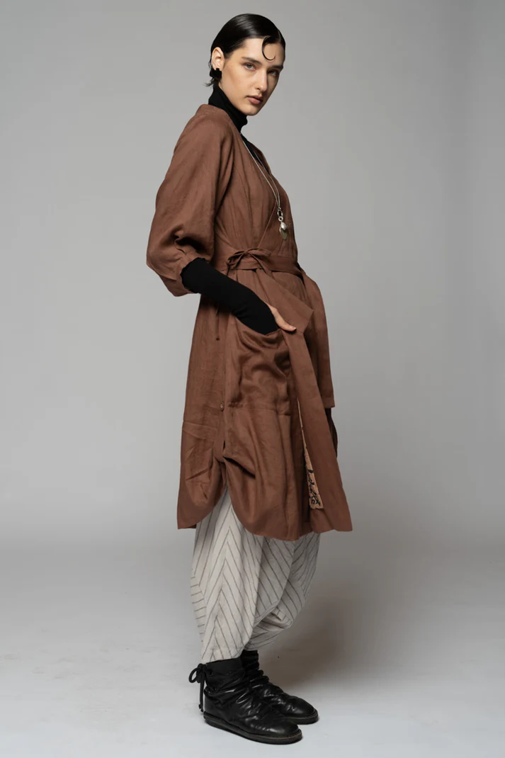 Dogstar Kupa Wrap Dress - Fawn
