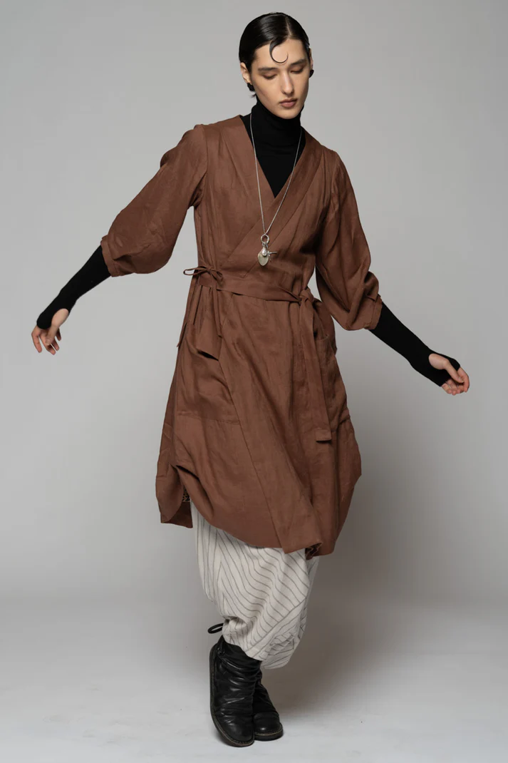 Dogstar Kupa Wrap Dress - Fawn