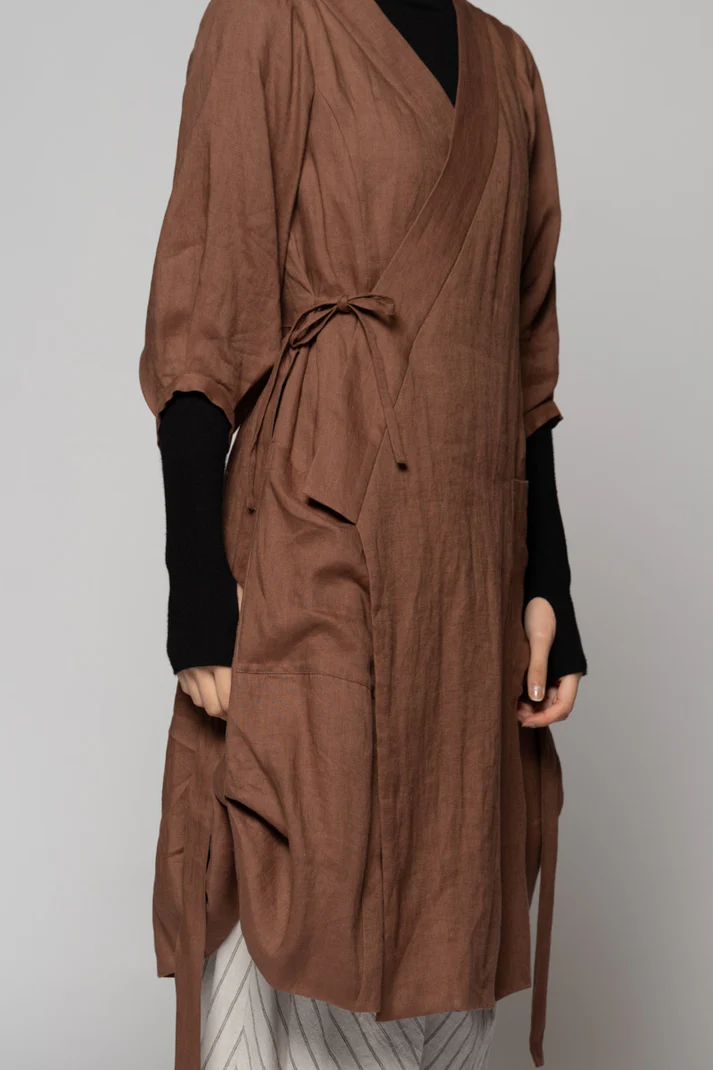 Dogstar Kupa Wrap Dress - Fawn