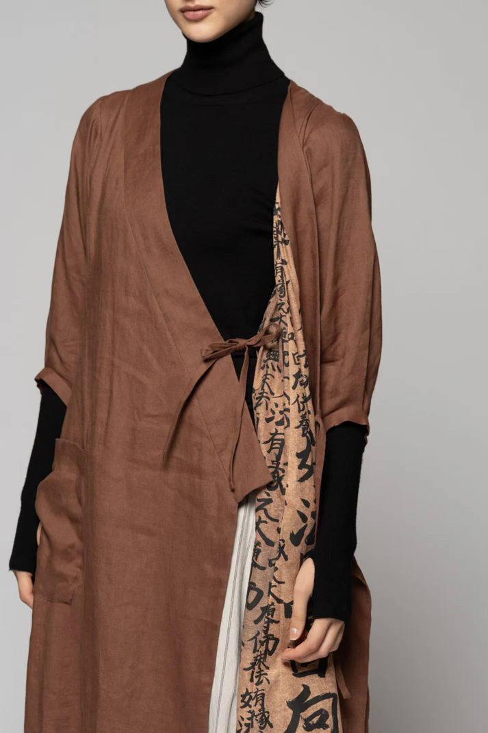 Dogstar Kupa Wrap Dress - Fawn