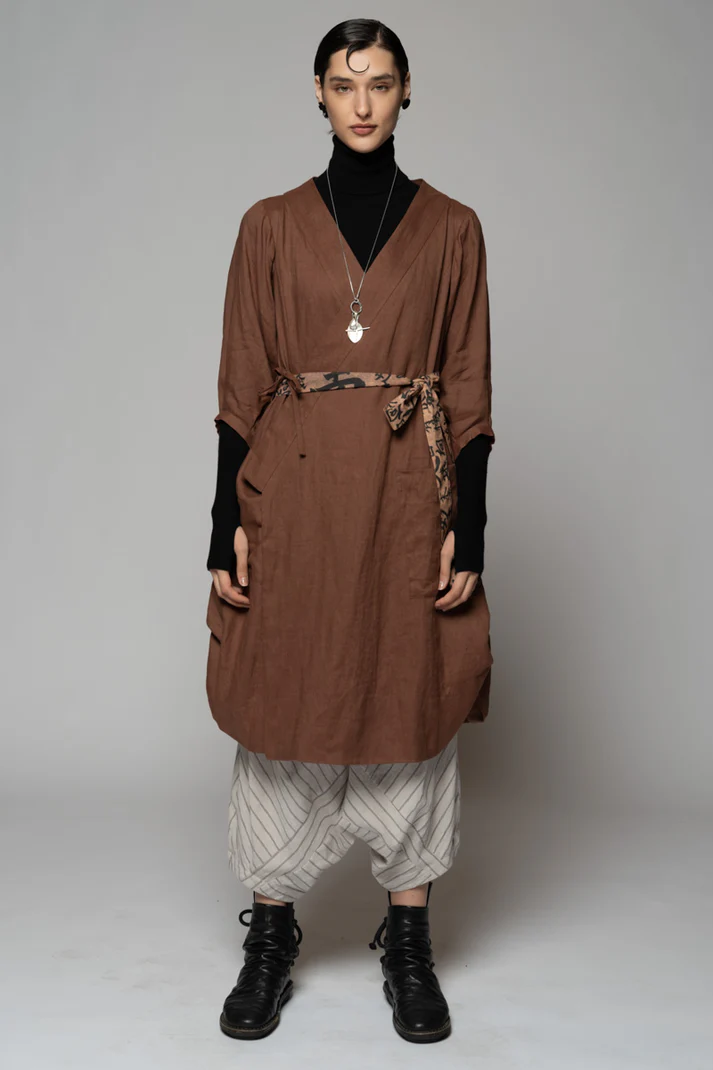 Dogstar Kupa Wrap Dress - Fawn