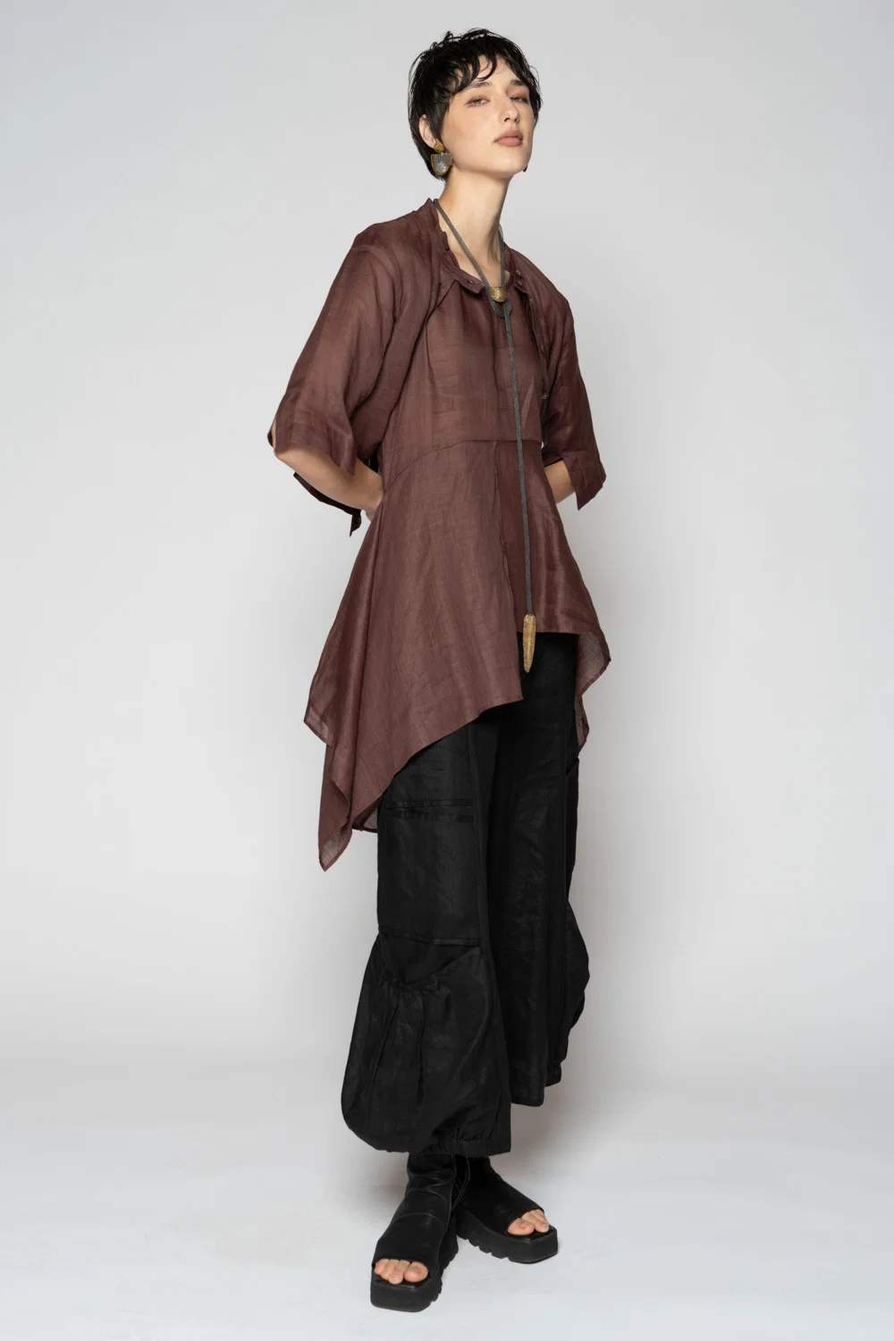 Dogstar Bloom Drape Top - Plum