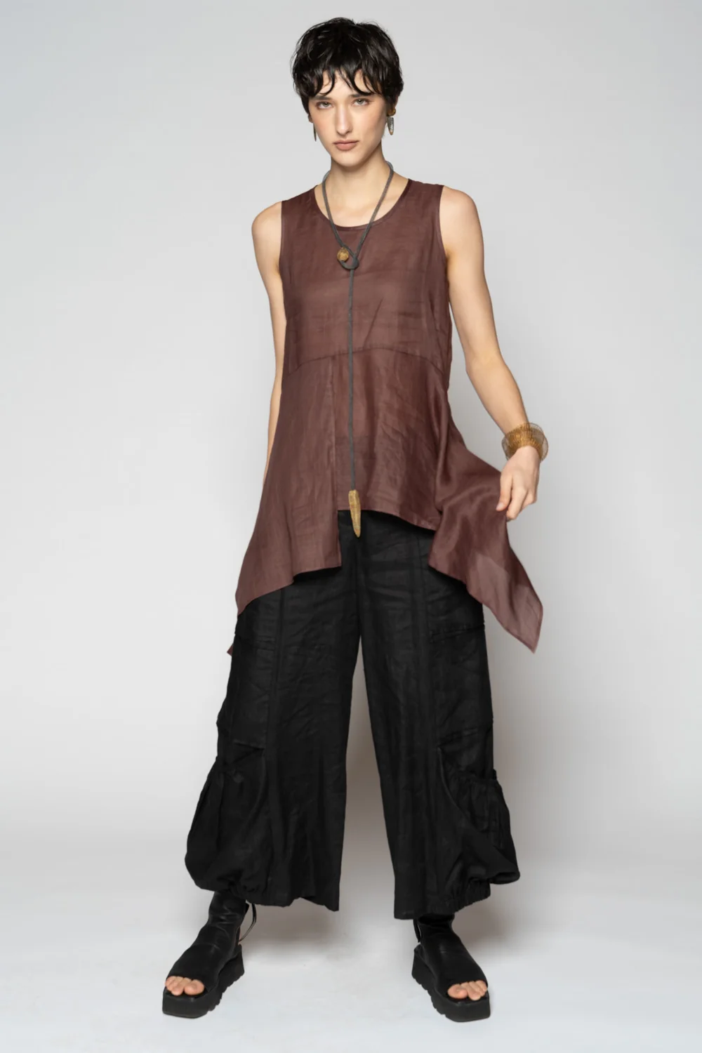 Dogstar Bloom Drape Top - Plum
