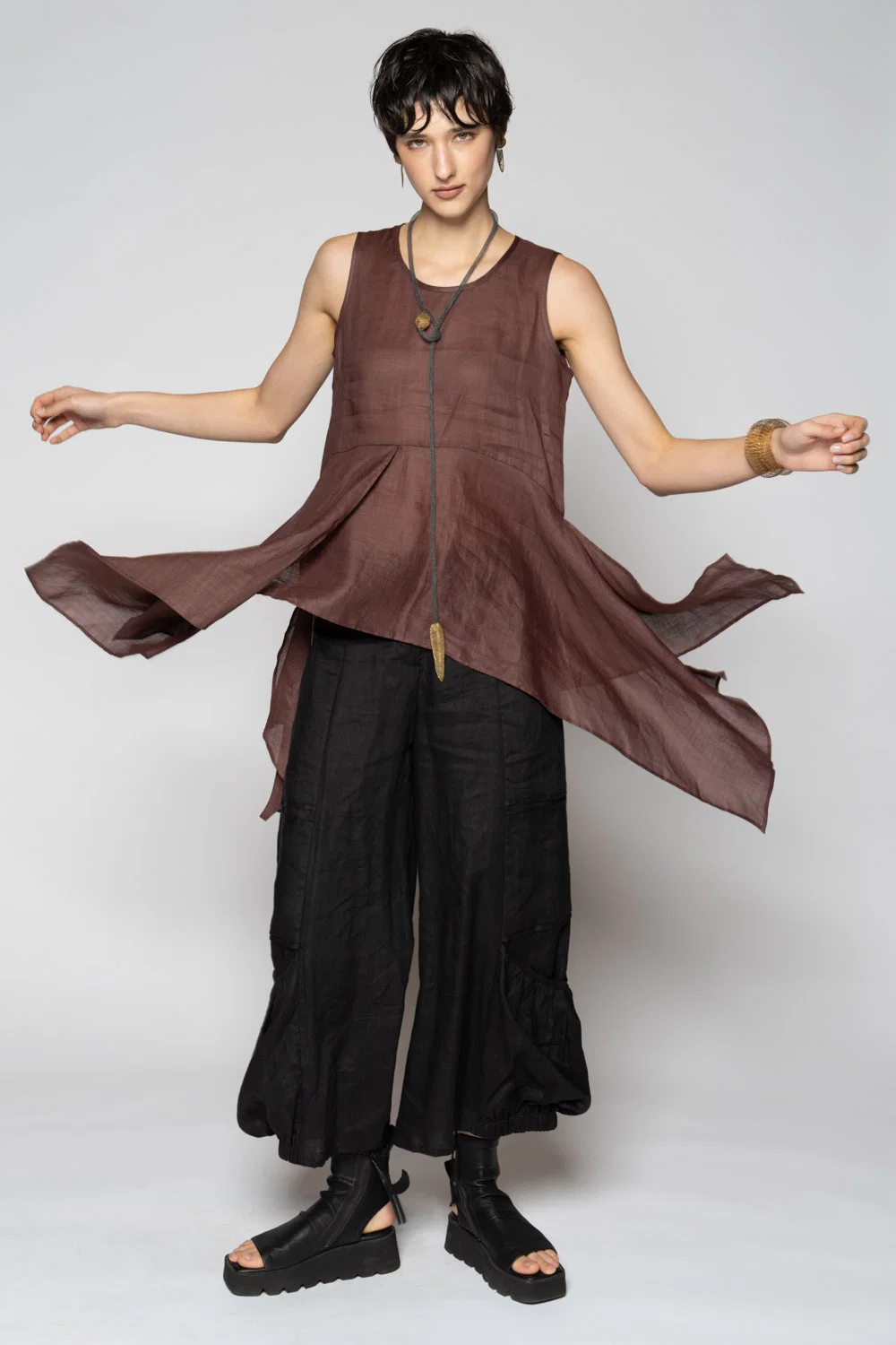 Dogstar Bloom Drape Top - Plum