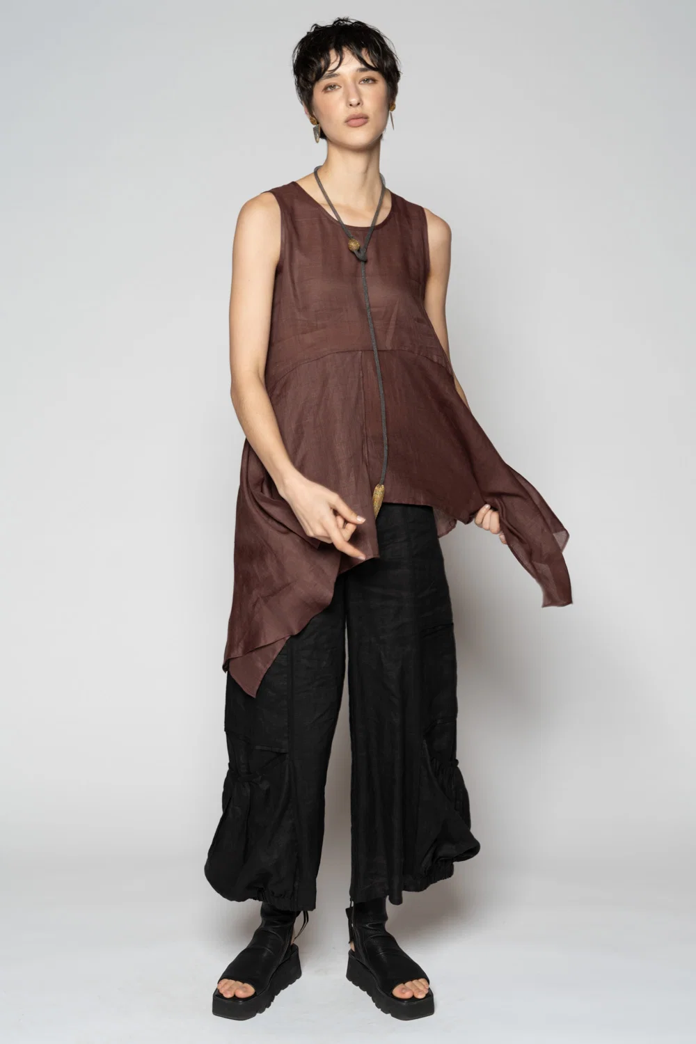 Dogstar Bloom Drape Top - Plum