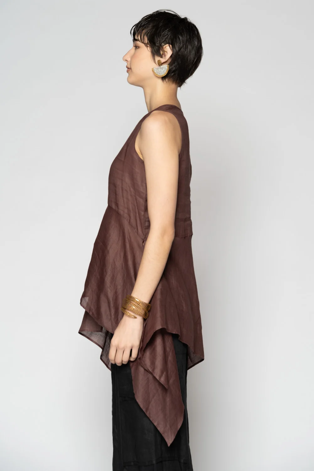 Dogstar Bloom Drape Top - Plum