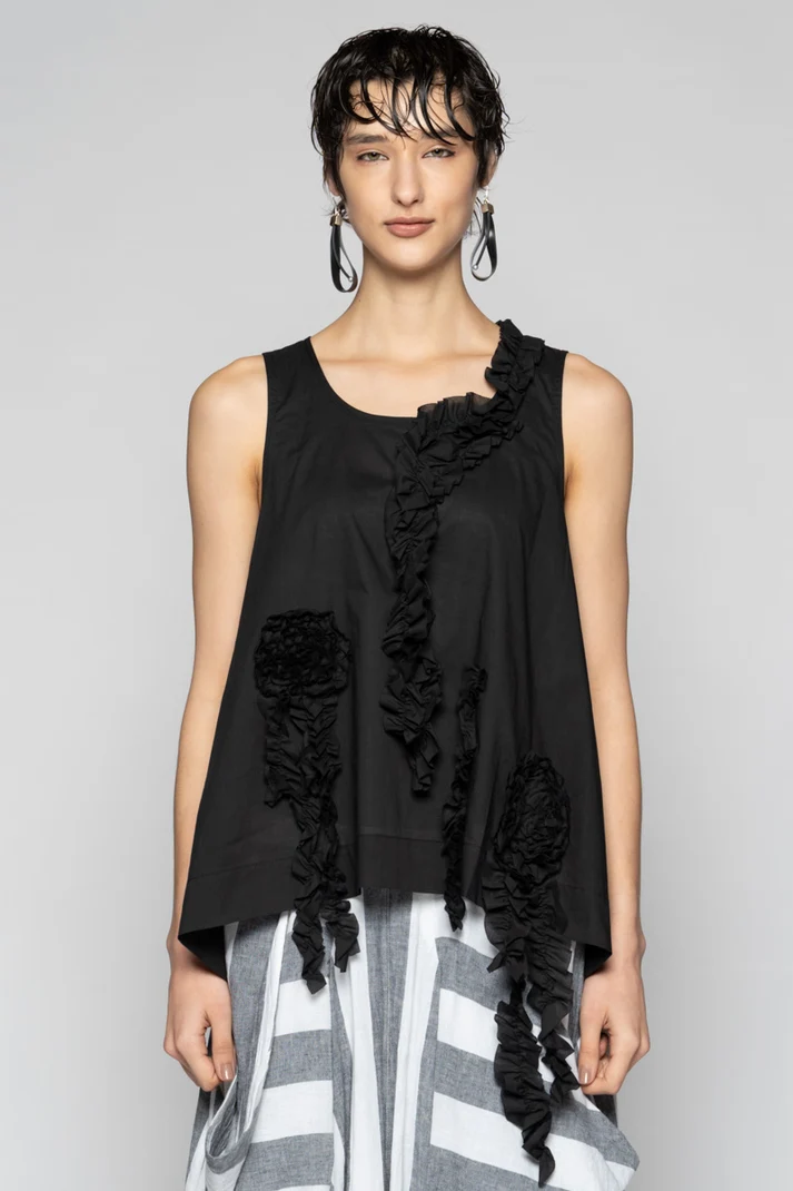 Dogstar Mimi Frill Tank - Black