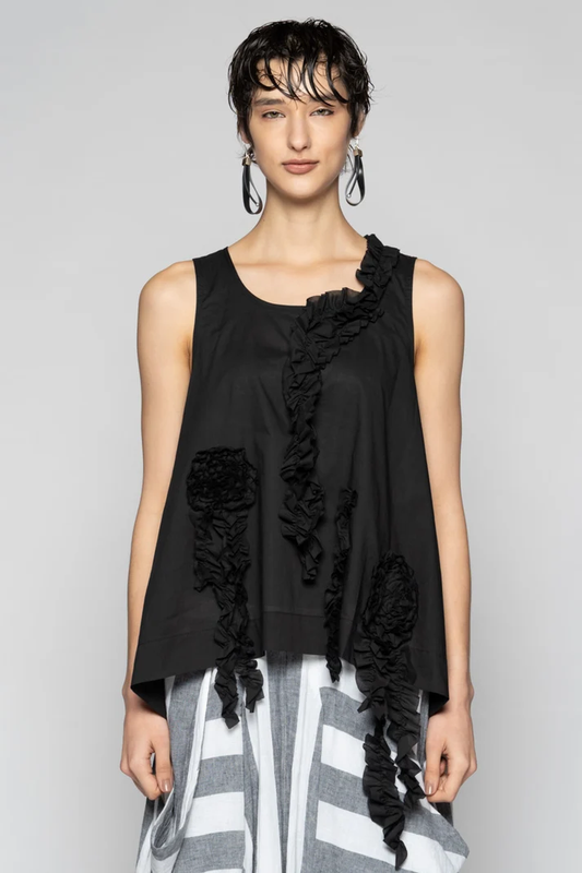 Dogstar Mimi Frill Tank - Black