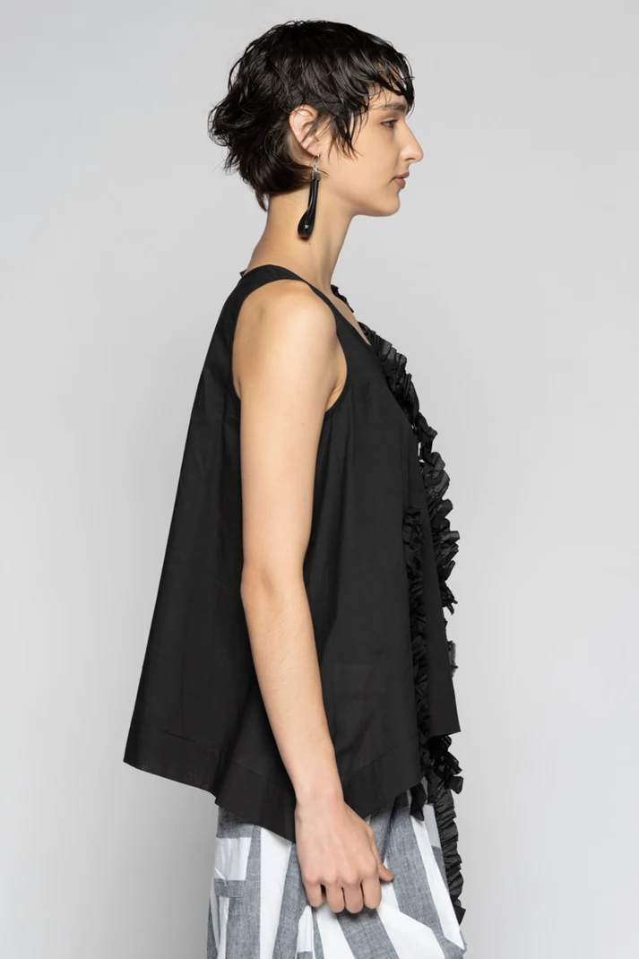 Dogstar Mimi Frill Tank - Black