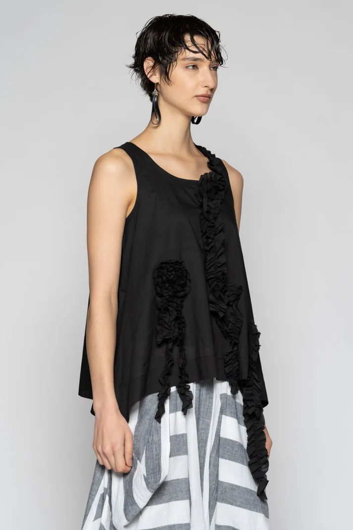 Dogstar Mimi Frill Tank - Black