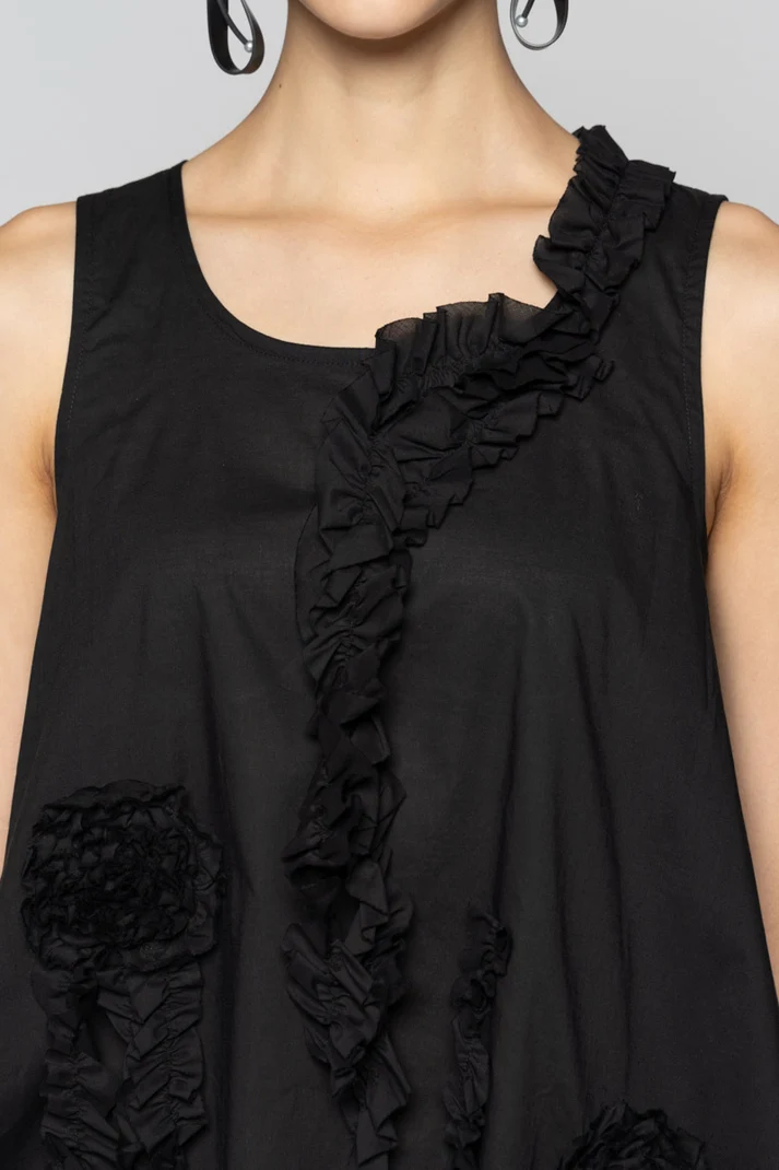 Dogstar Mimi Frill Tank - Black