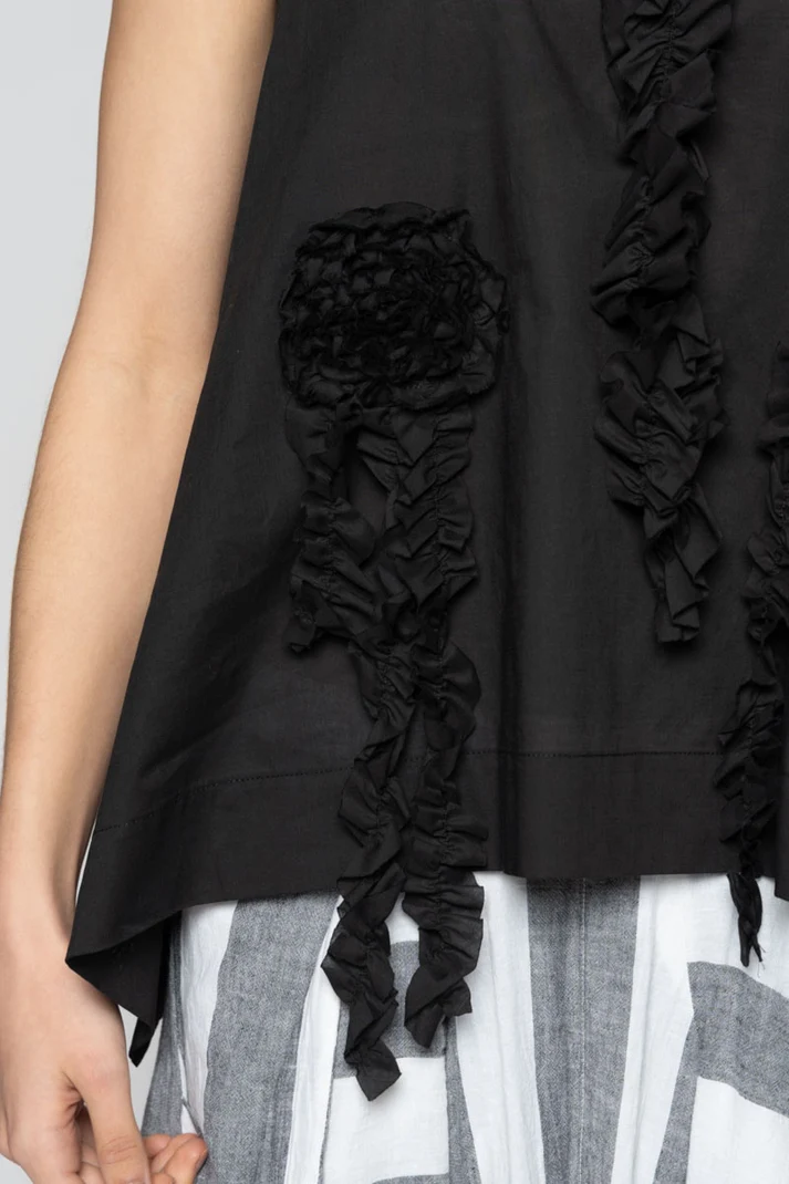 Dogstar Mimi Frill Tank - Black