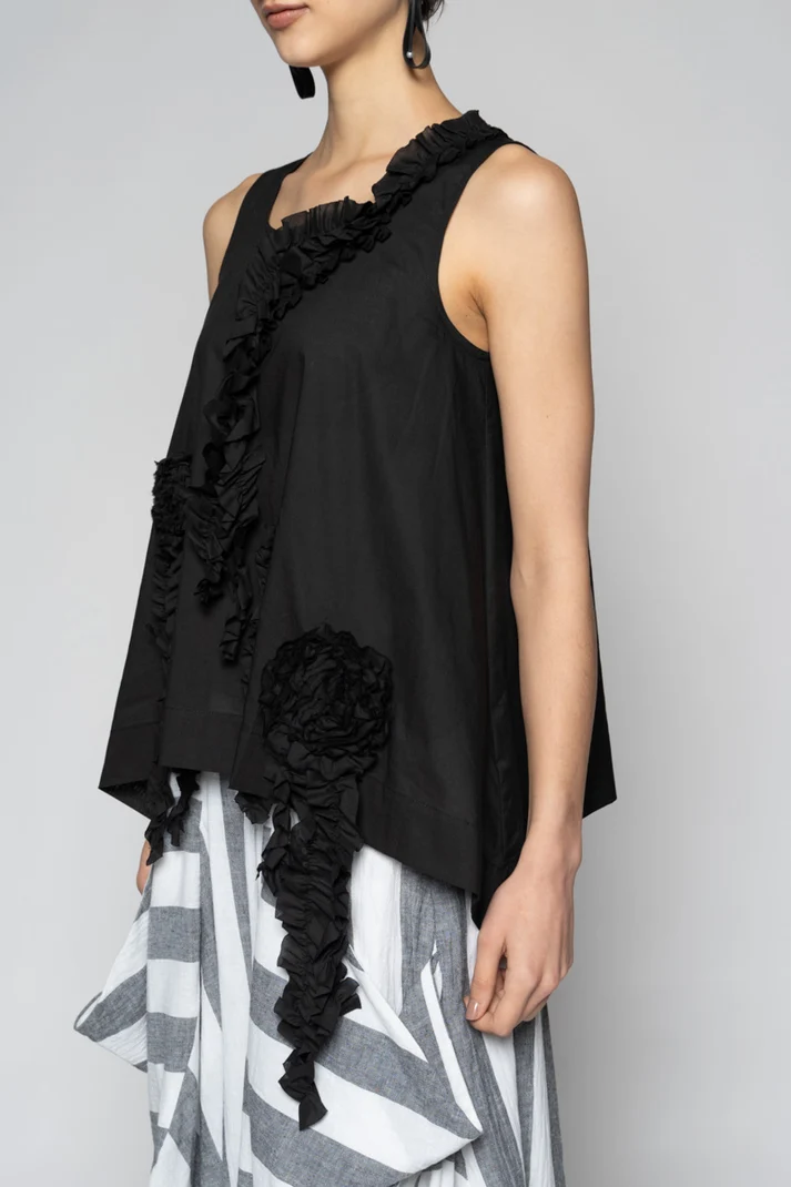Dogstar Mimi Frill Tank - Black