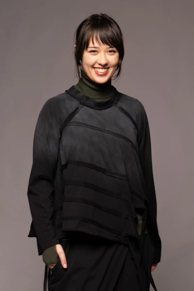 Dogstar Kiyora Loose Top - Black Spray